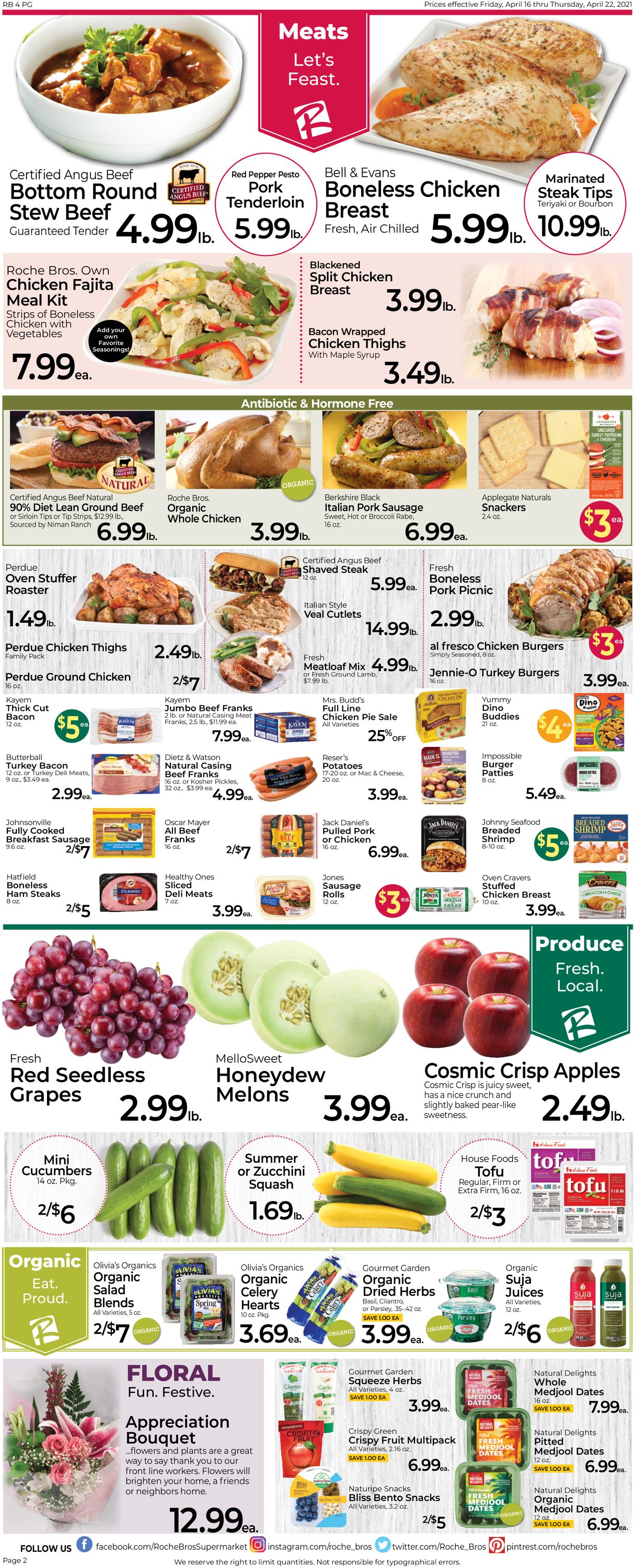 Catalogue Roche Bros. Supermarkets from 04/15/2021