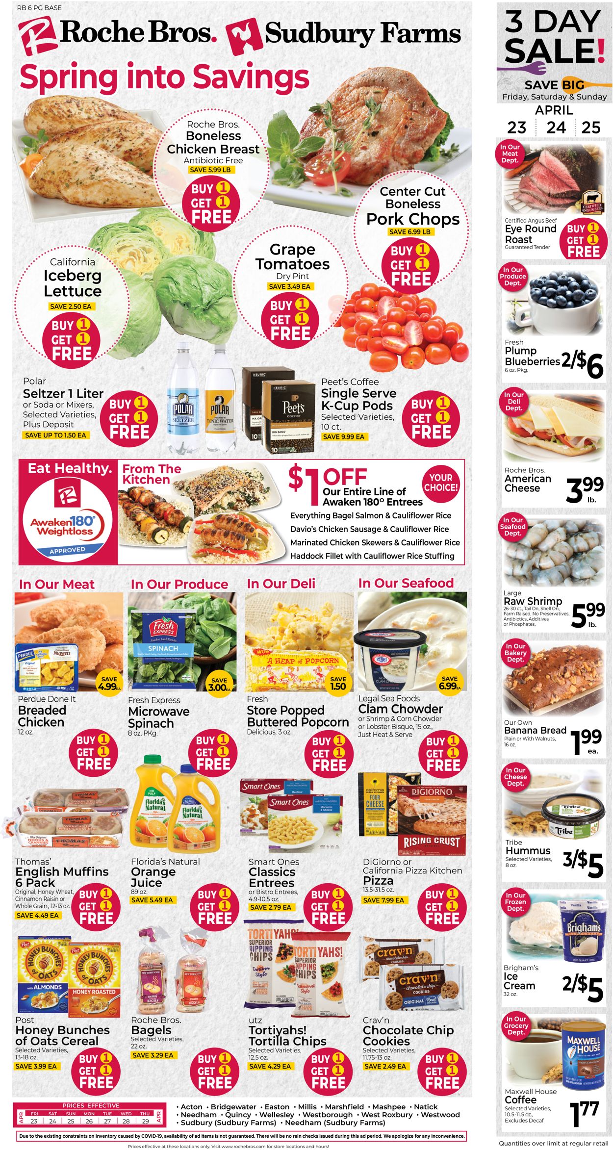Catalogue Roche Bros. Supermarkets from 04/23/2021