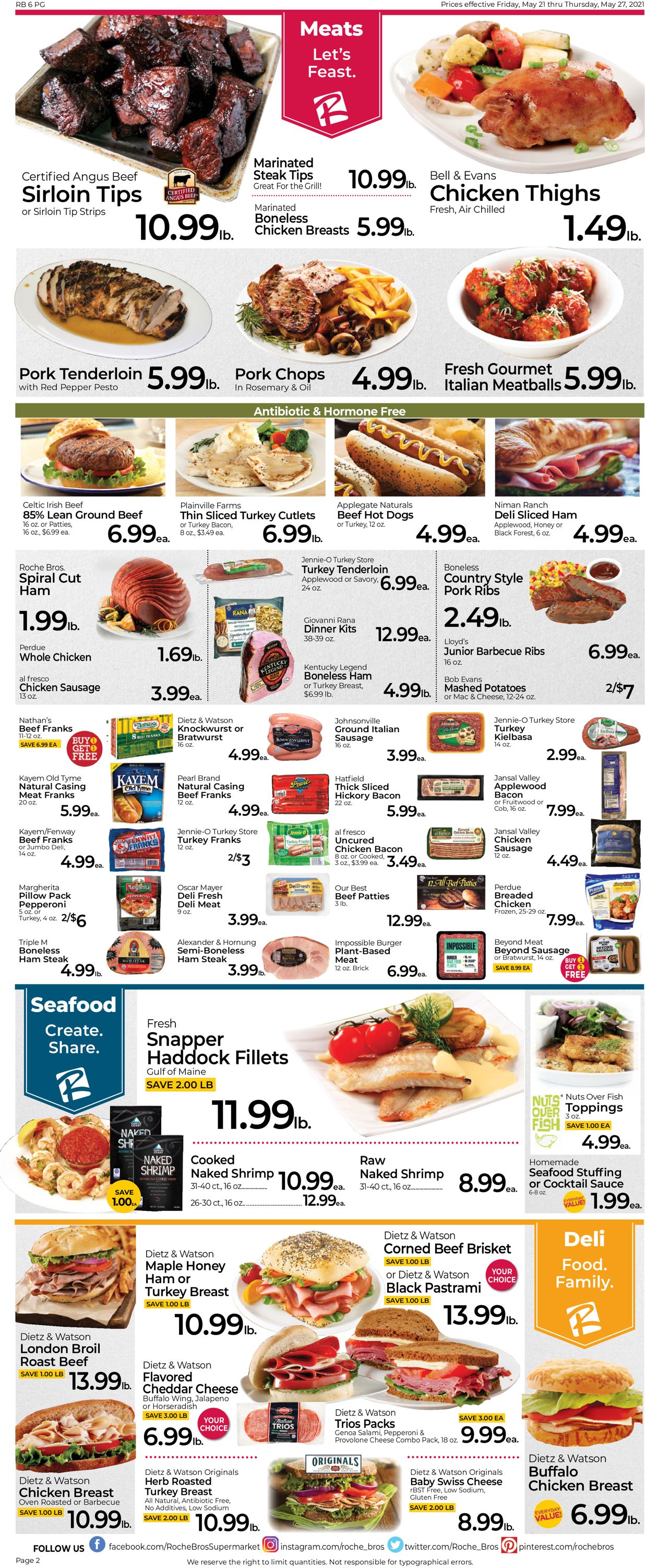 Catalogue Roche Bros. Supermarkets from 05/21/2021