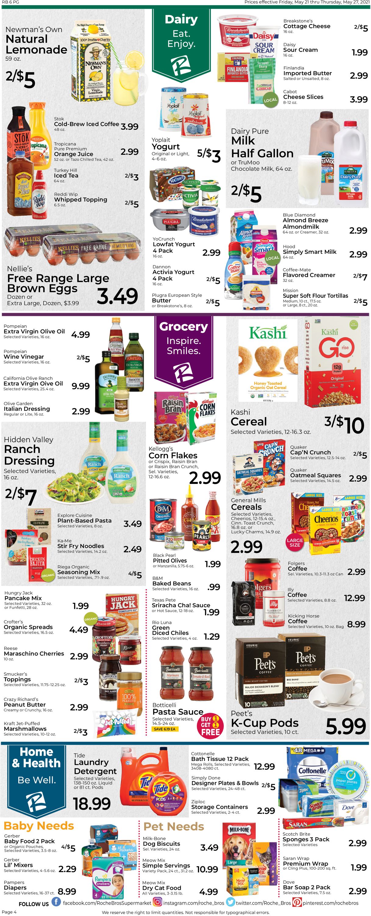 Catalogue Roche Bros. Supermarkets from 05/21/2021