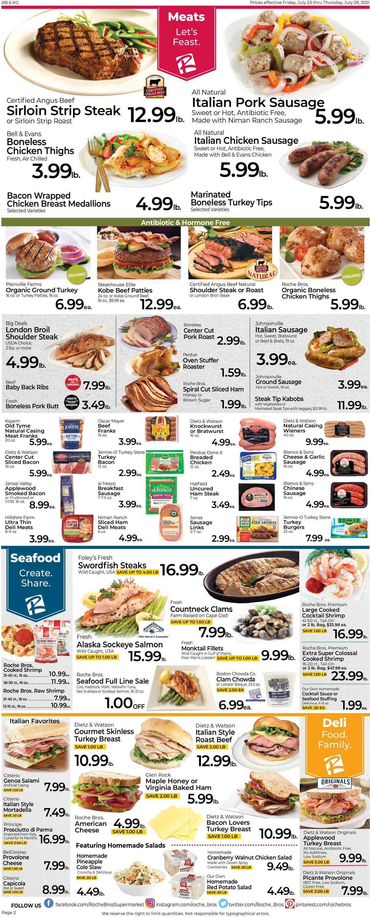 Catalogue Roche Bros. Supermarkets from 07/23/2021