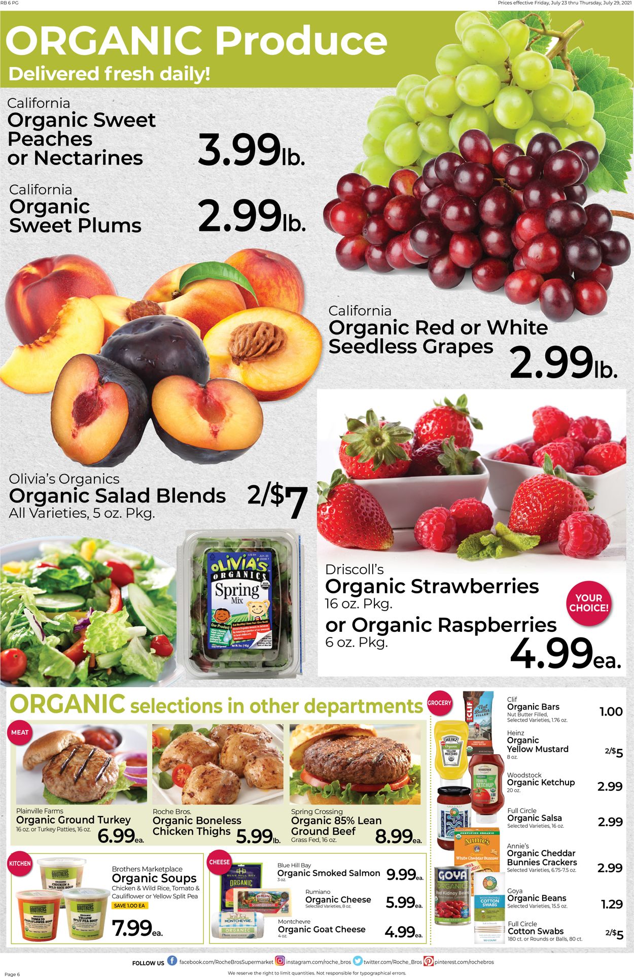 Catalogue Roche Bros. Supermarkets from 07/23/2021