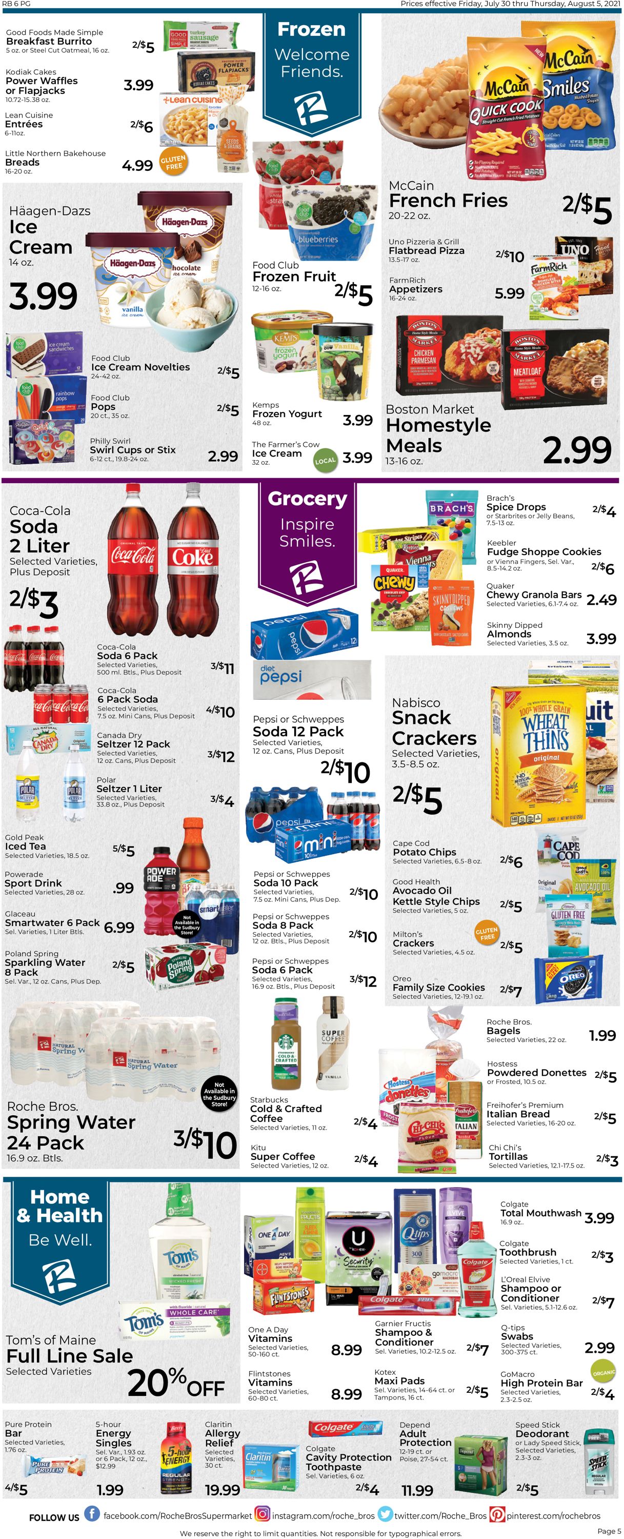 Catalogue Roche Bros. Supermarkets from 07/30/2021