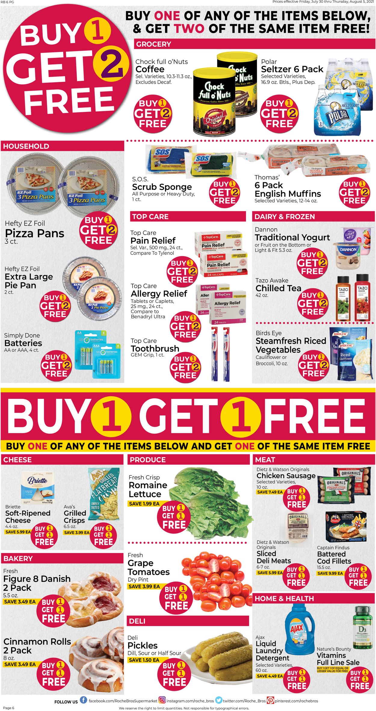 Catalogue Roche Bros. Supermarkets from 07/30/2021