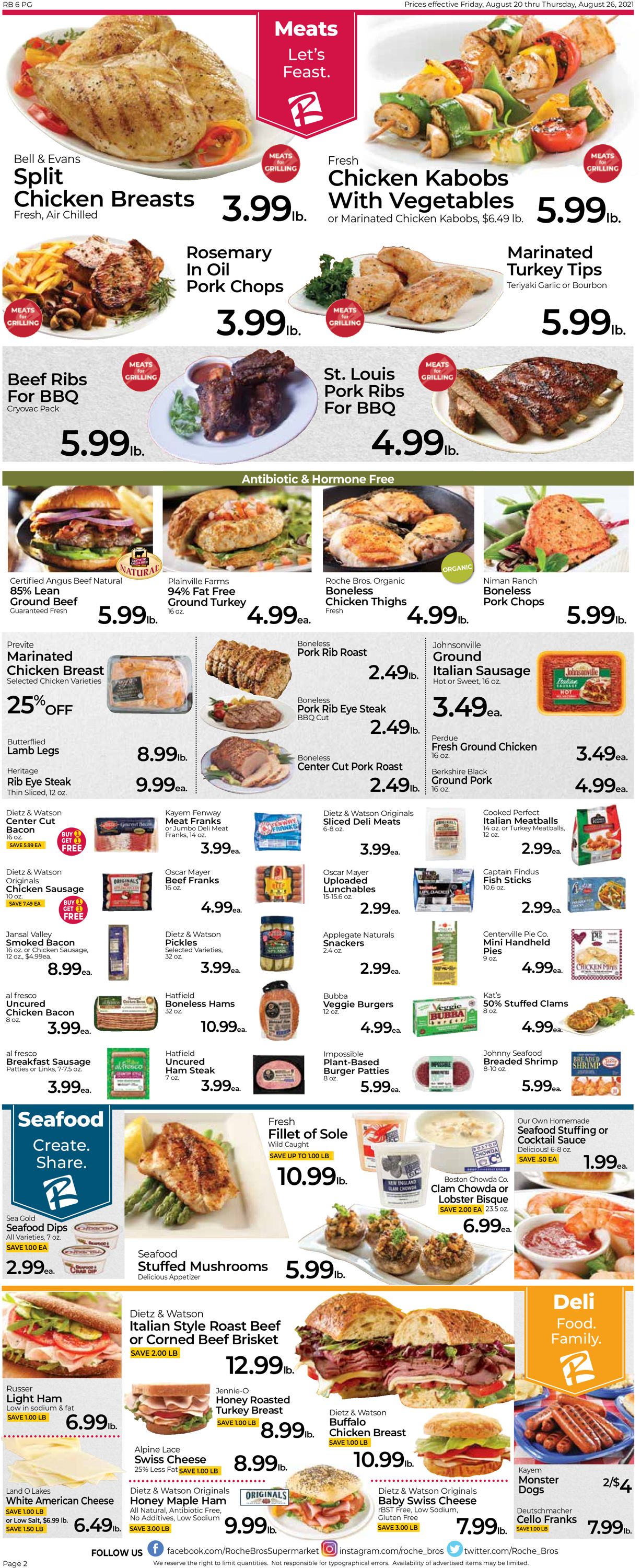 Catalogue Roche Bros. Supermarkets from 08/20/2021