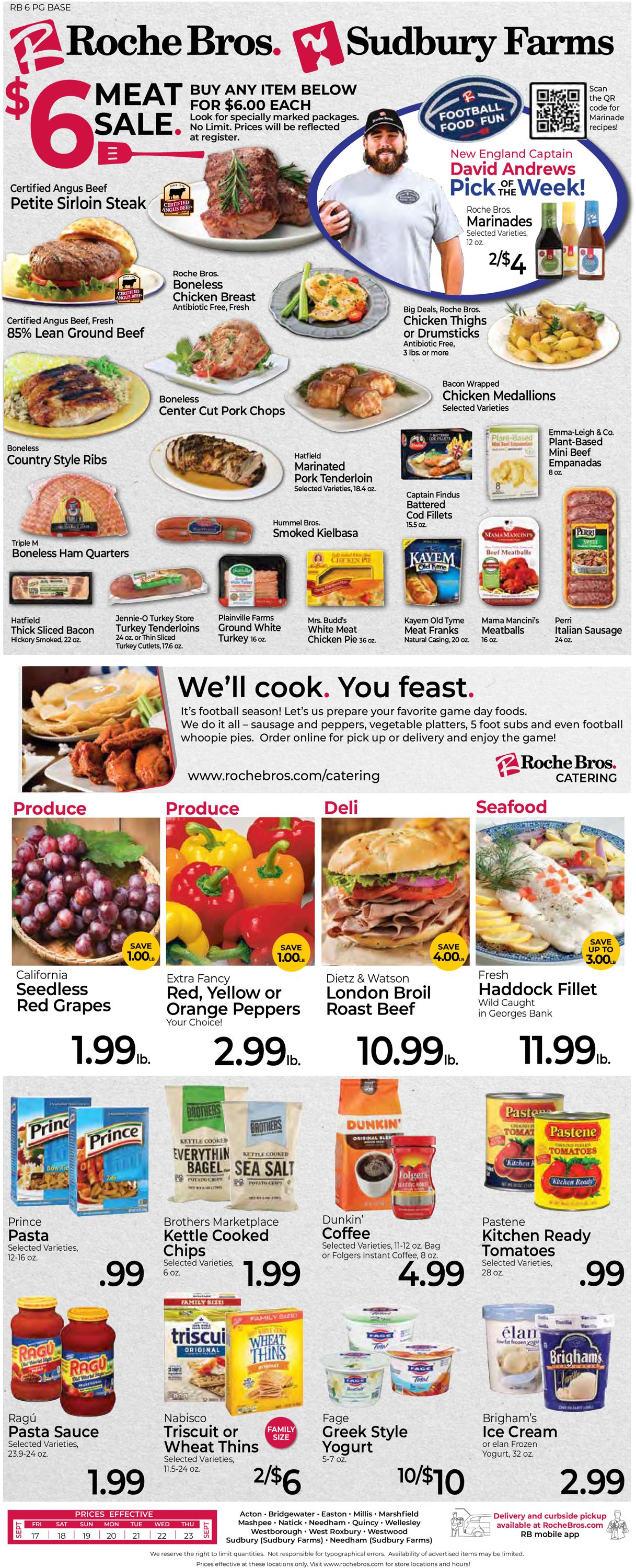 Catalogue Roche Bros. Supermarkets from 09/17/2021