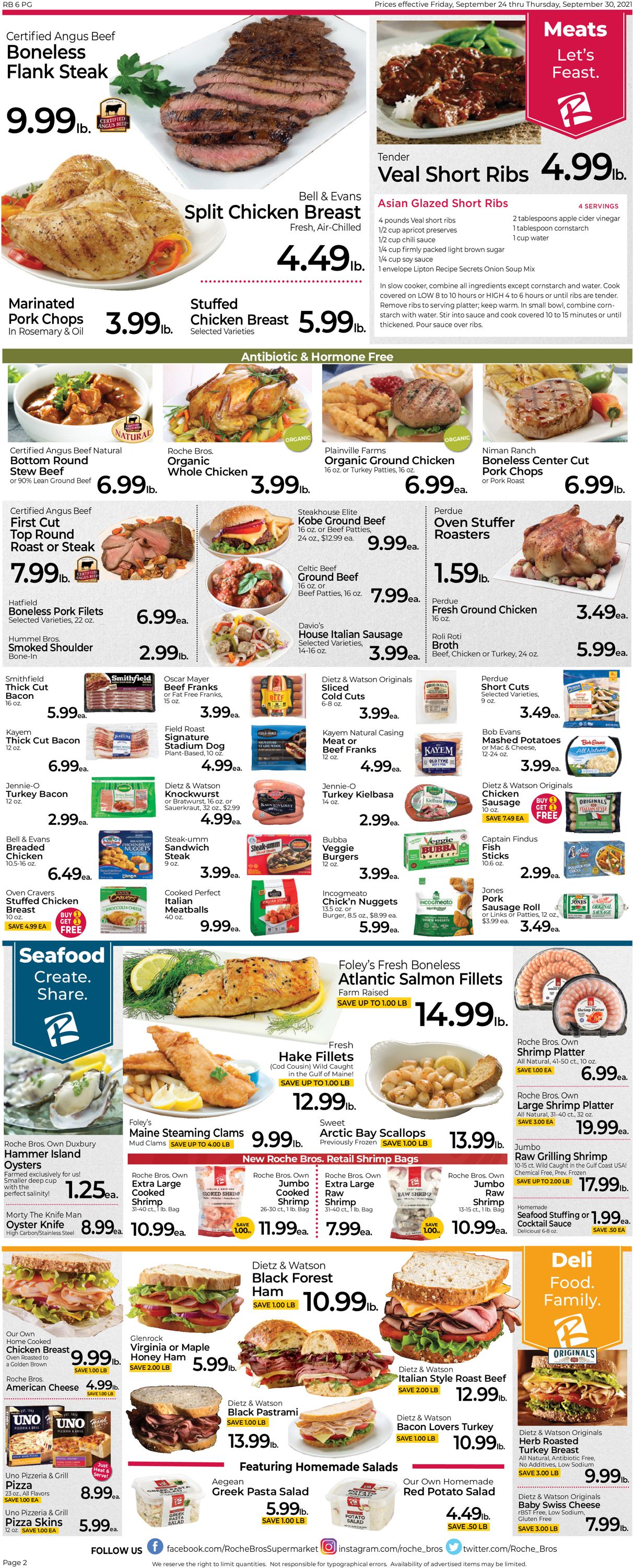 Catalogue Roche Bros. Supermarkets from 09/24/2021