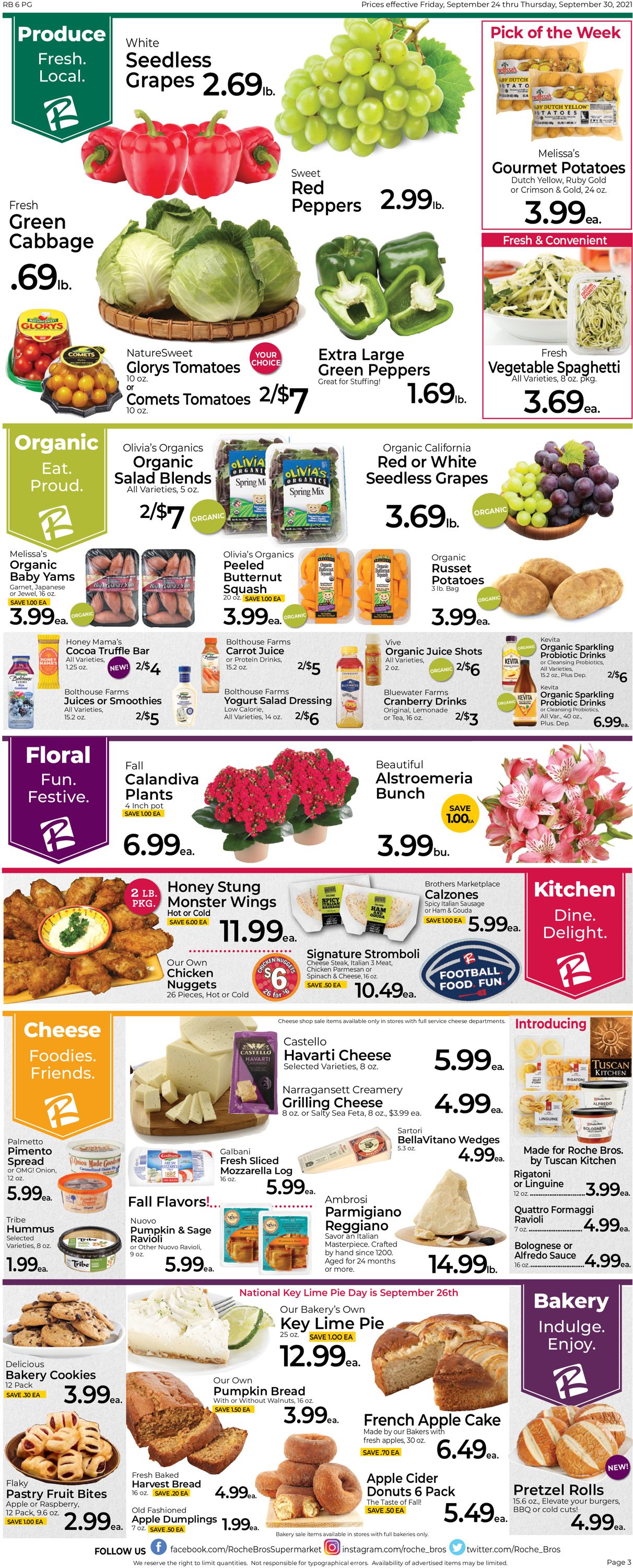 Catalogue Roche Bros. Supermarkets from 09/24/2021