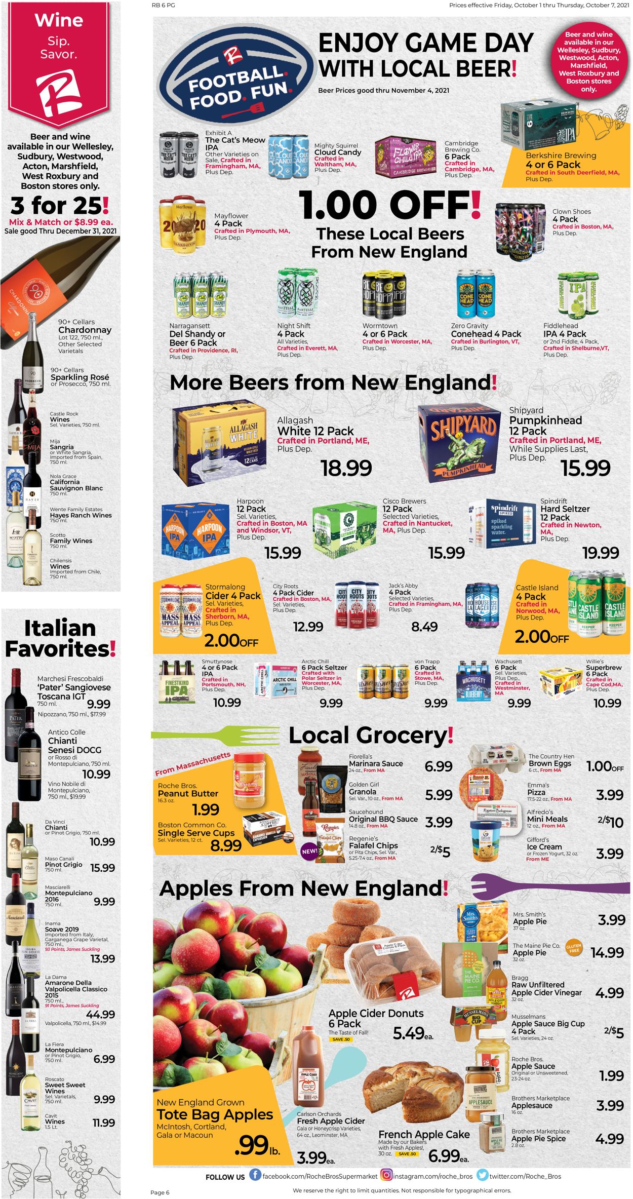 Catalogue Roche Bros. Supermarkets from 10/01/2021