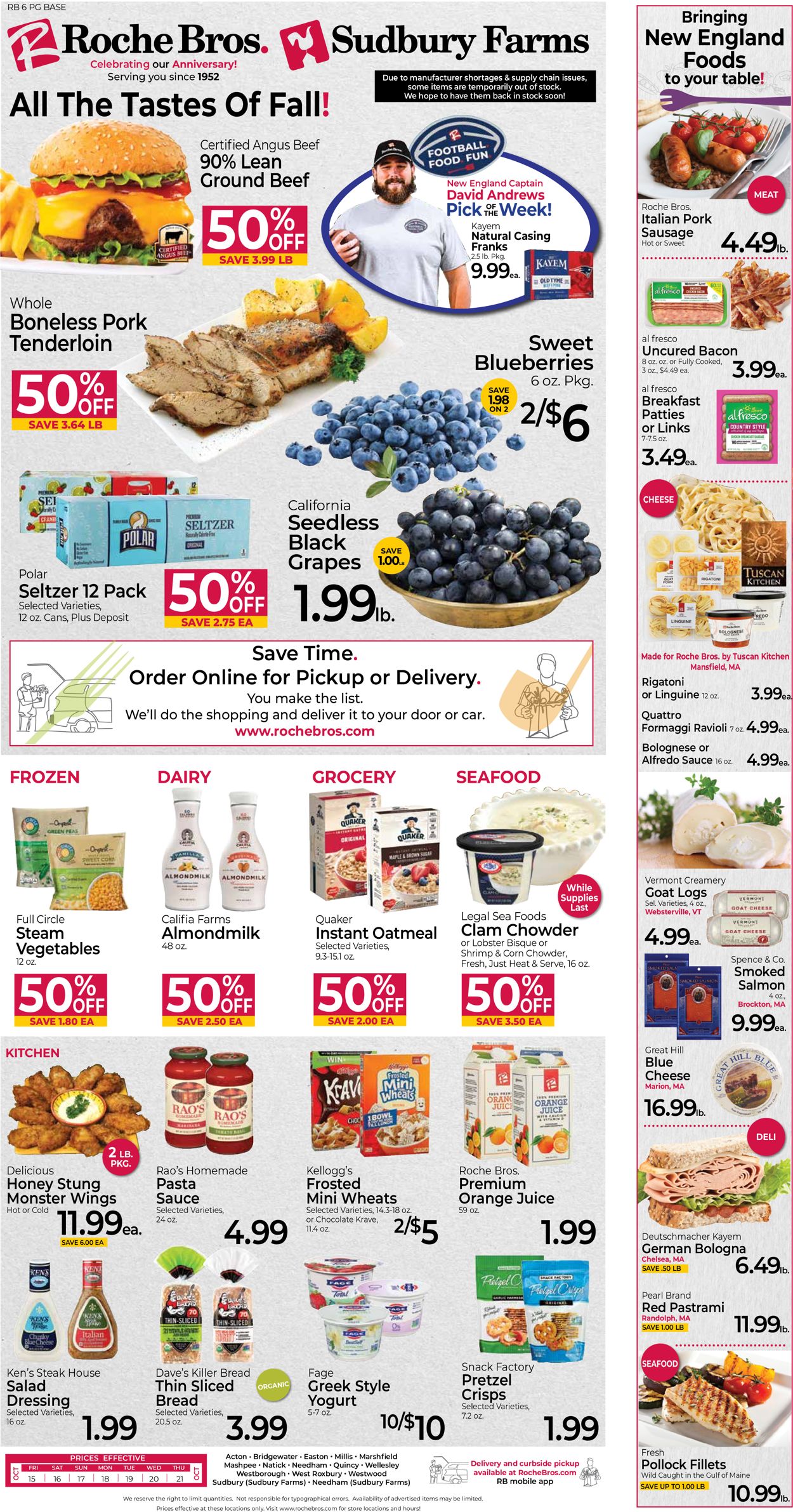 Catalogue Roche Bros. Supermarkets from 10/15/2021