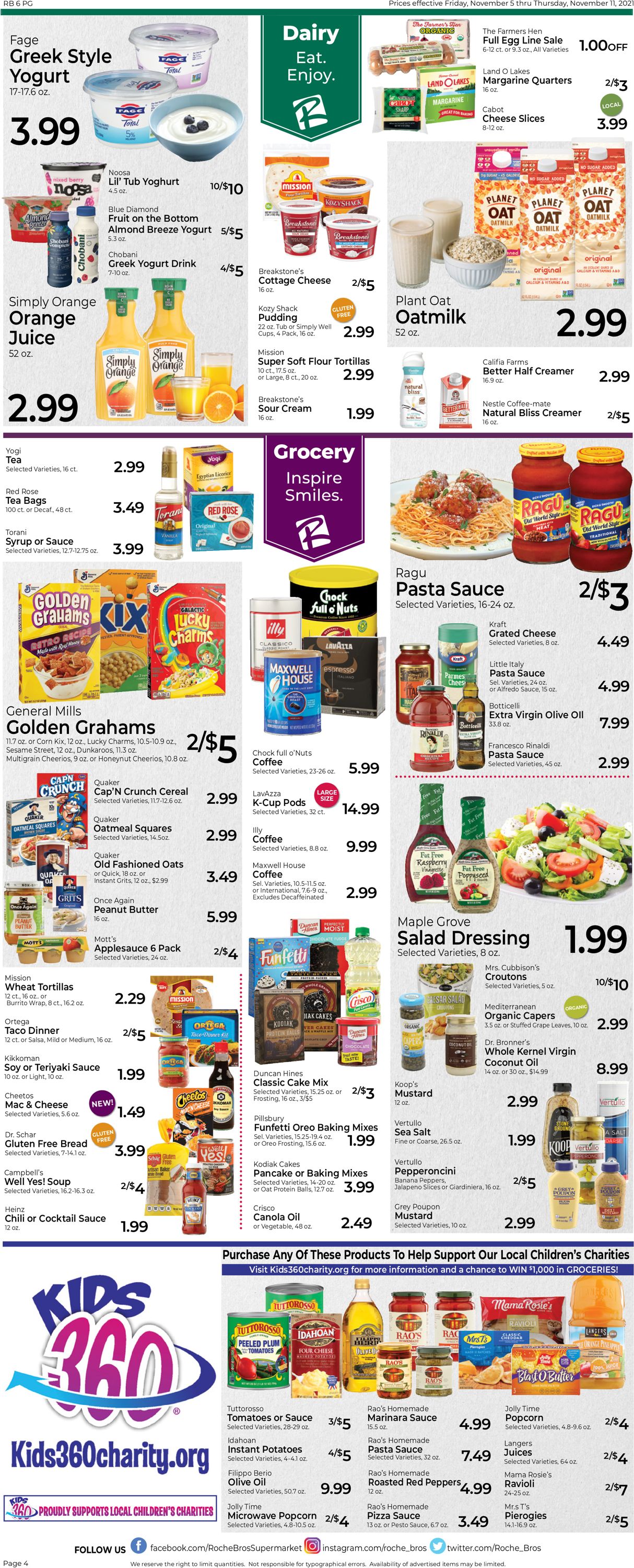 Catalogue Roche Bros. Supermarkets from 11/05/2021