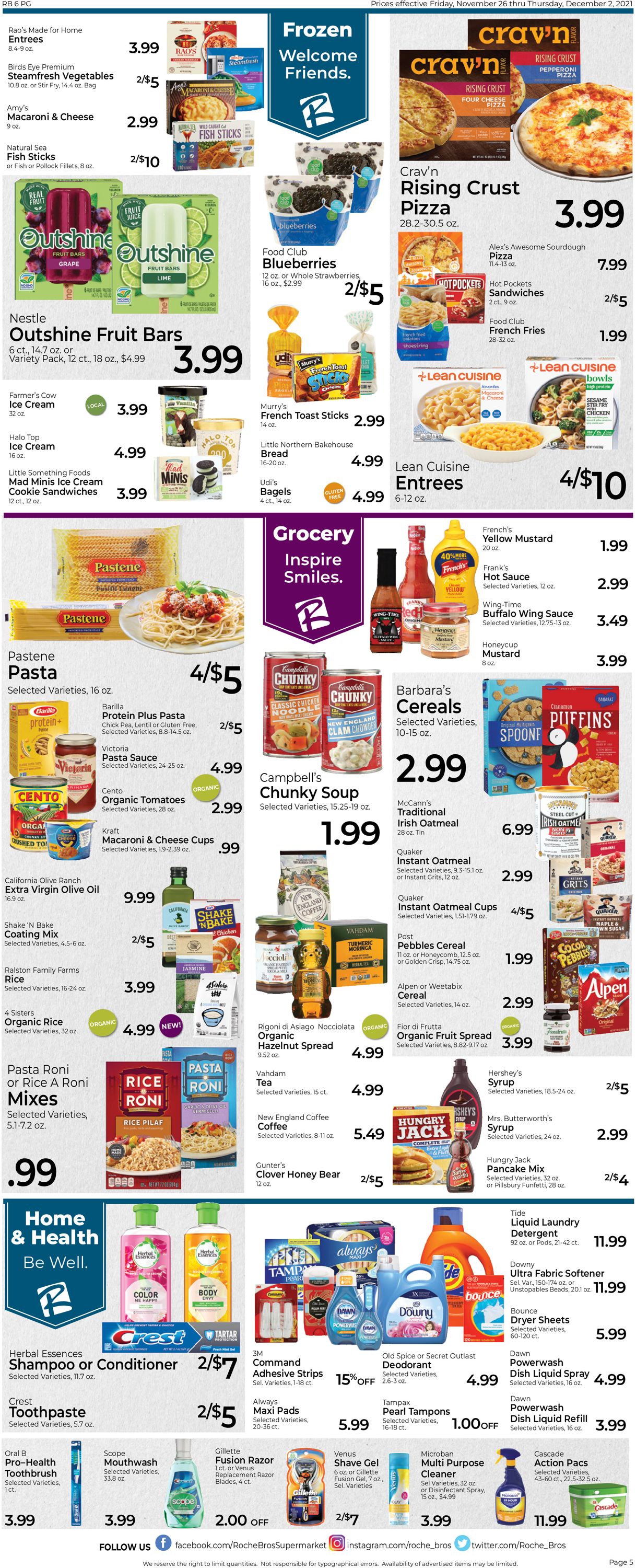 Catalogue Roche Bros. Supermarkets from 11/26/2021