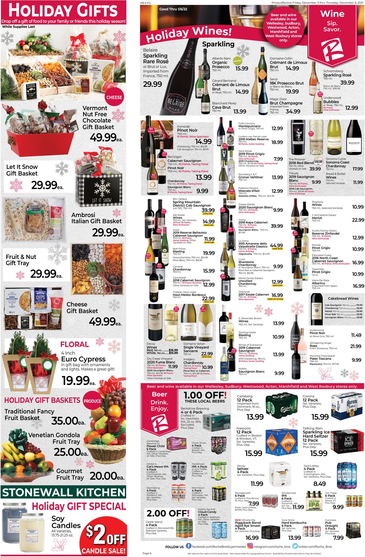 Catalogue Roche Bros. Supermarkets from 12/03/2021