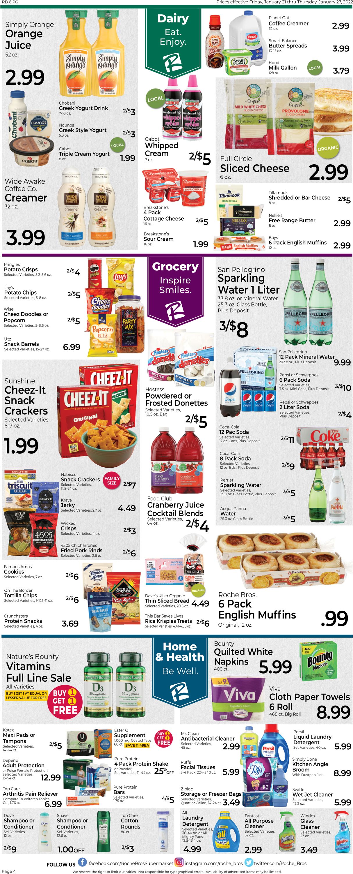 Catalogue Roche Bros. Supermarkets from 01/21/2022