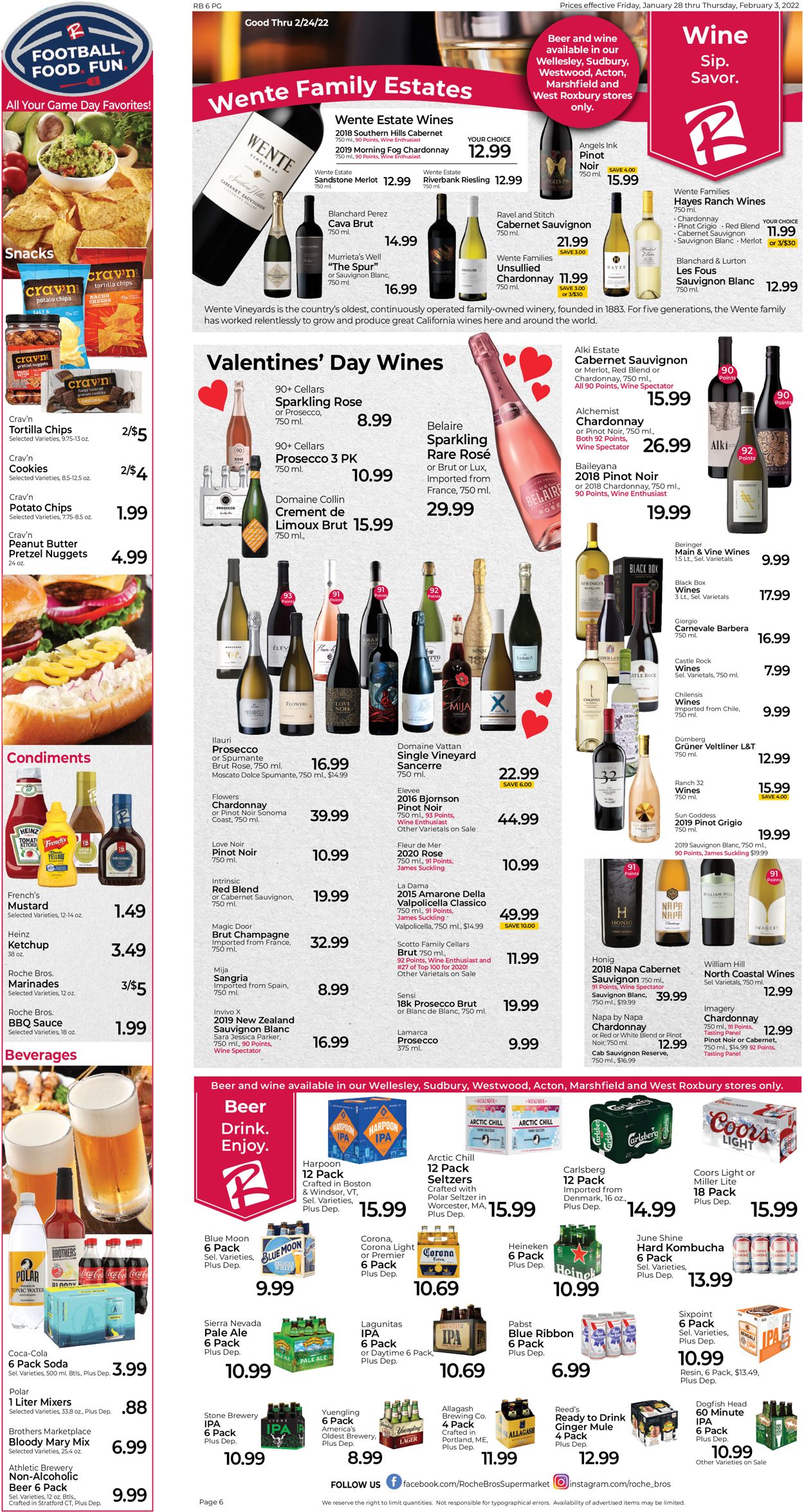 Catalogue Roche Bros. Supermarkets from 01/28/2022