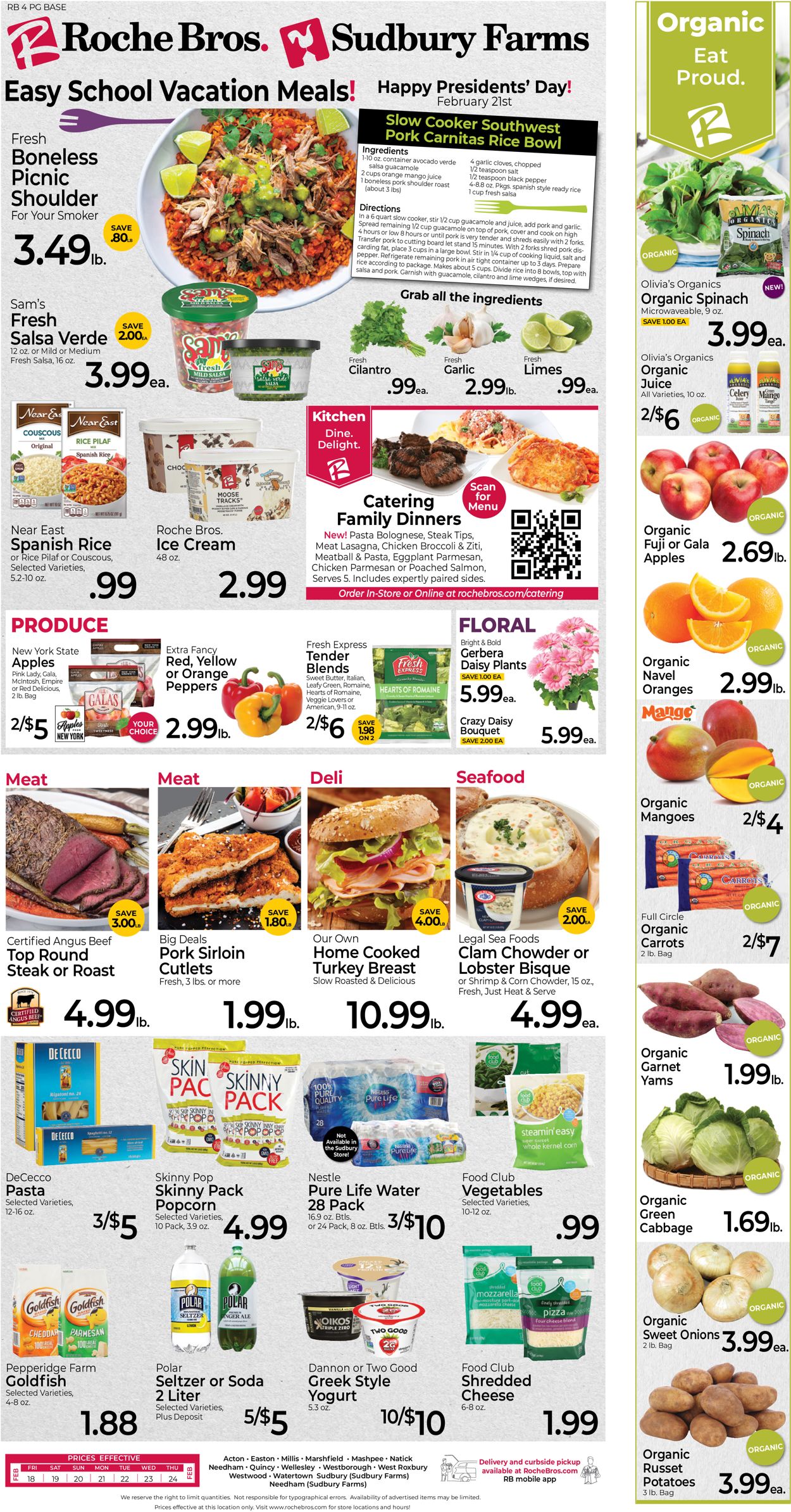 Catalogue Roche Bros. Supermarkets from 02/18/2022