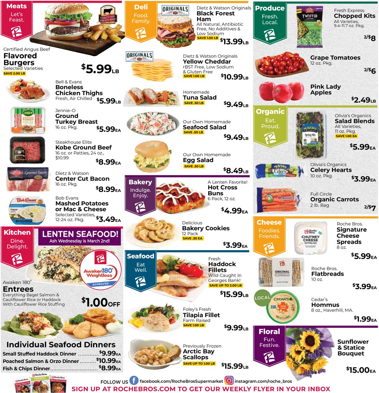 Catalogue Roche Bros. Supermarkets from 02/25/2022