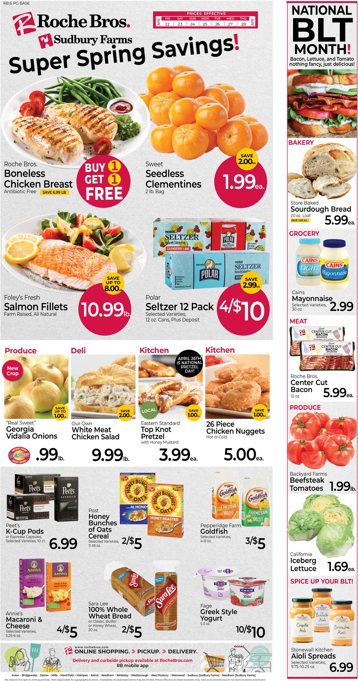 Catalogue Roche Bros. Supermarkets from 04/22/2022