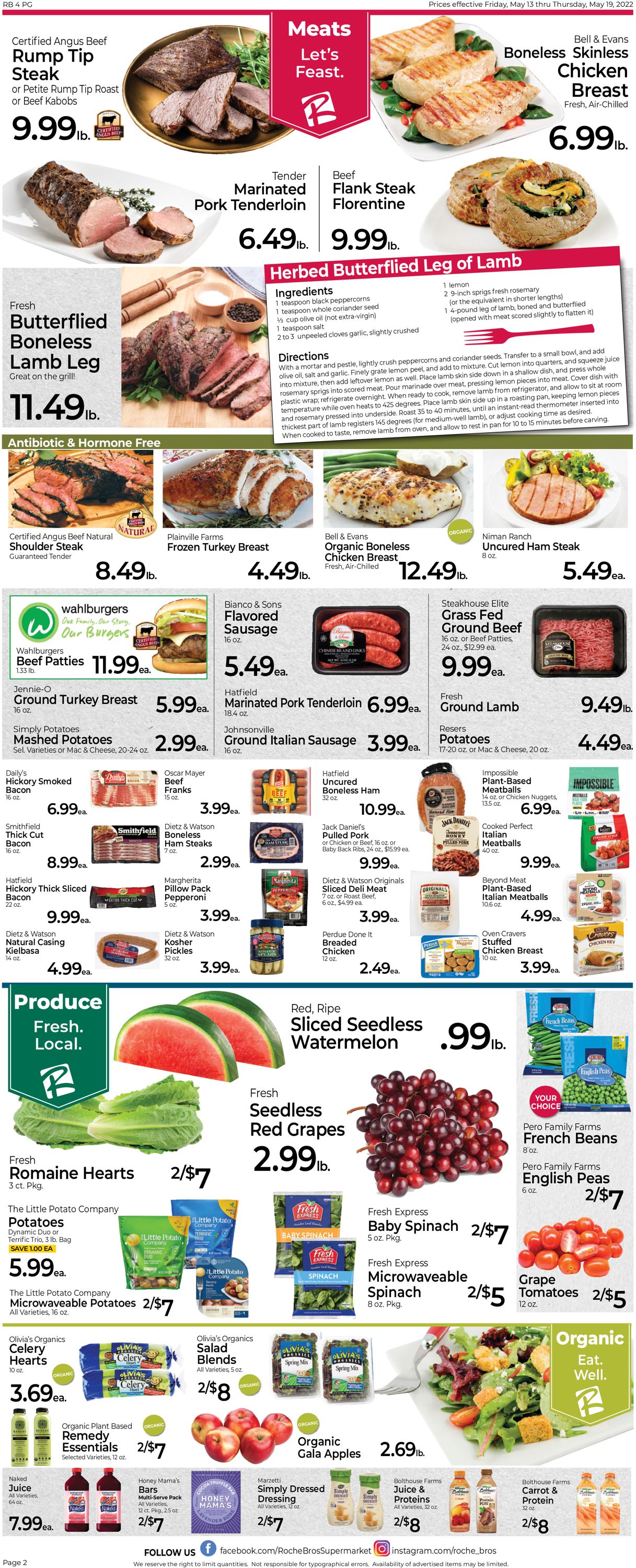 Catalogue Roche Bros. Supermarkets from 05/13/2022
