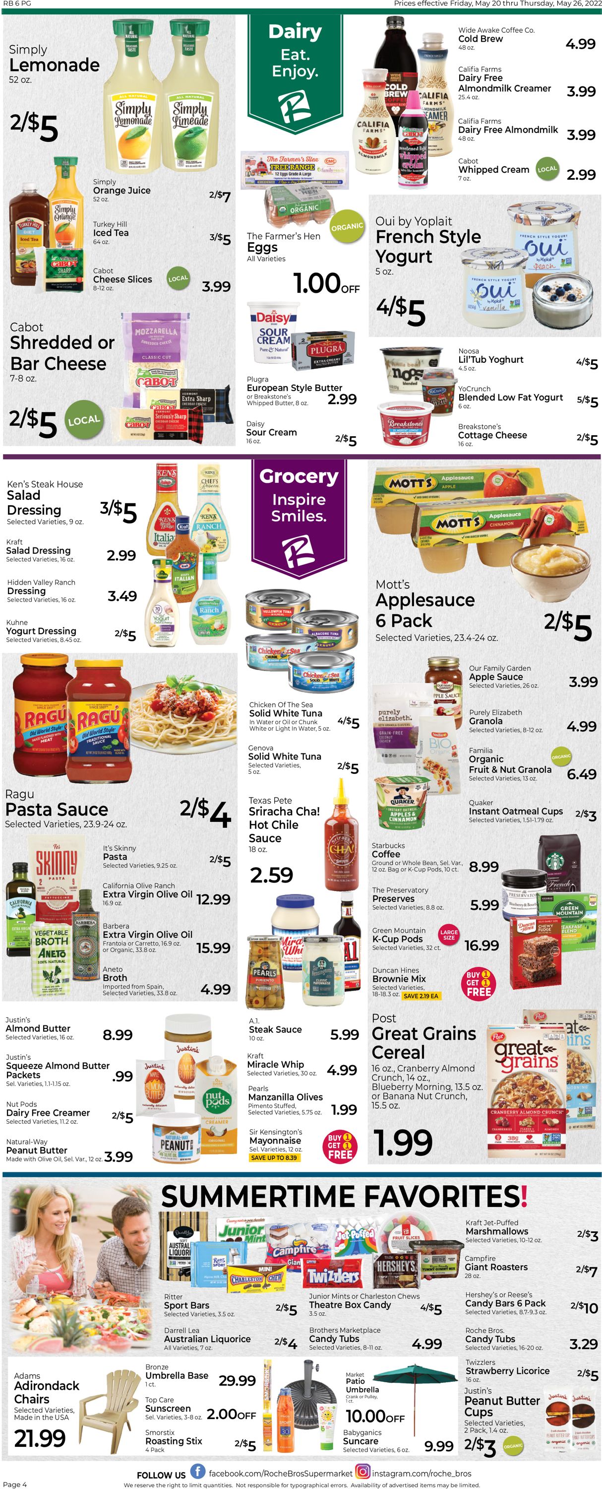 Catalogue Roche Bros. Supermarkets from 05/20/2022