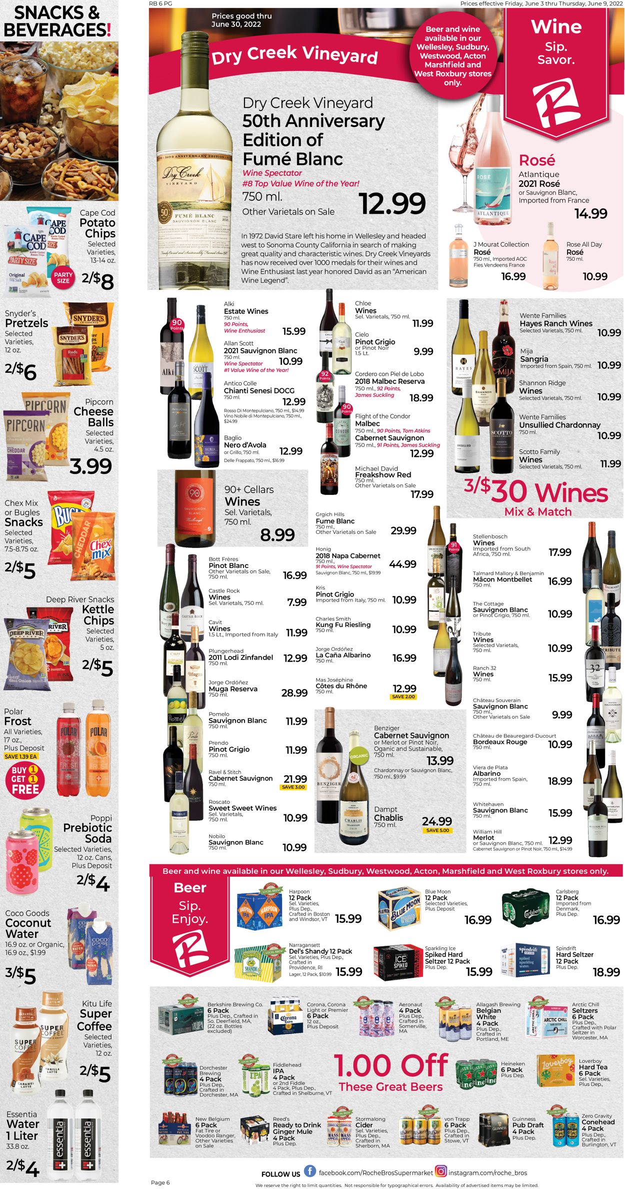 Catalogue Roche Bros. Supermarkets from 06/03/2022