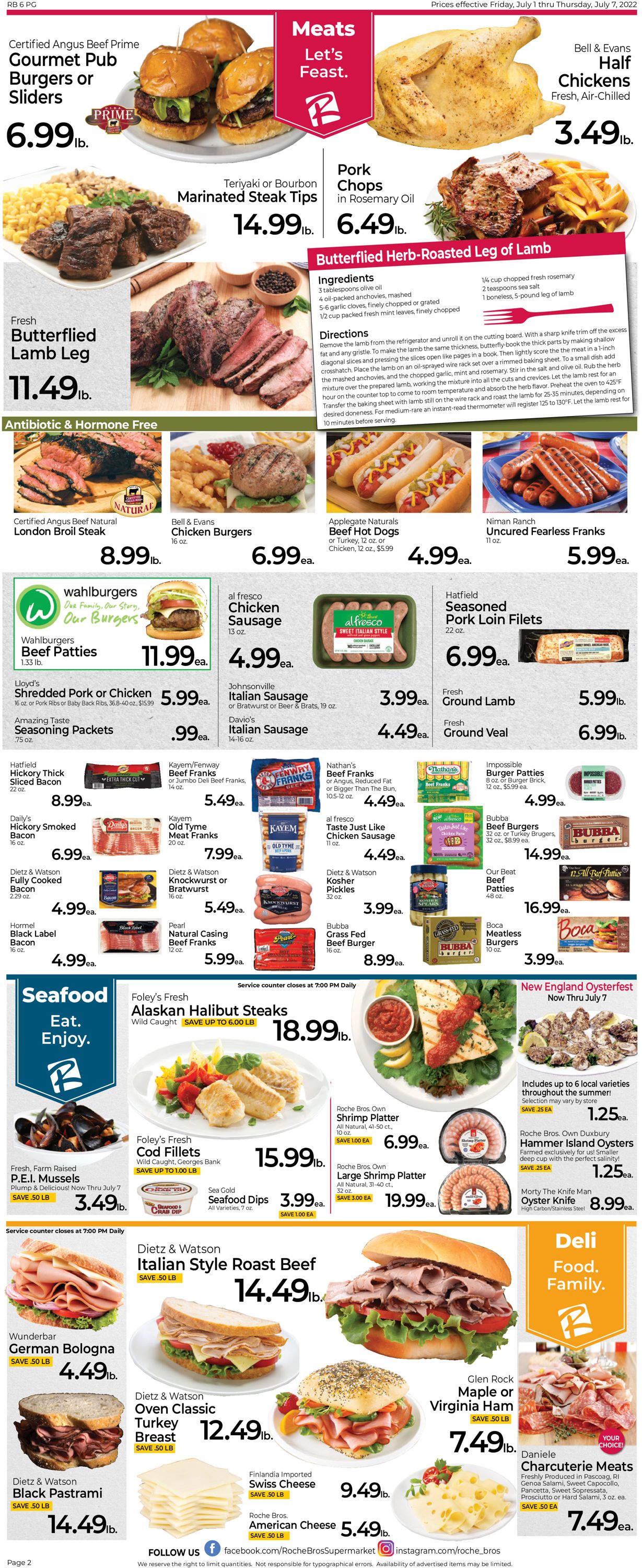 Catalogue Roche Bros. Supermarkets - 4th of July Sale from 07/01/2022