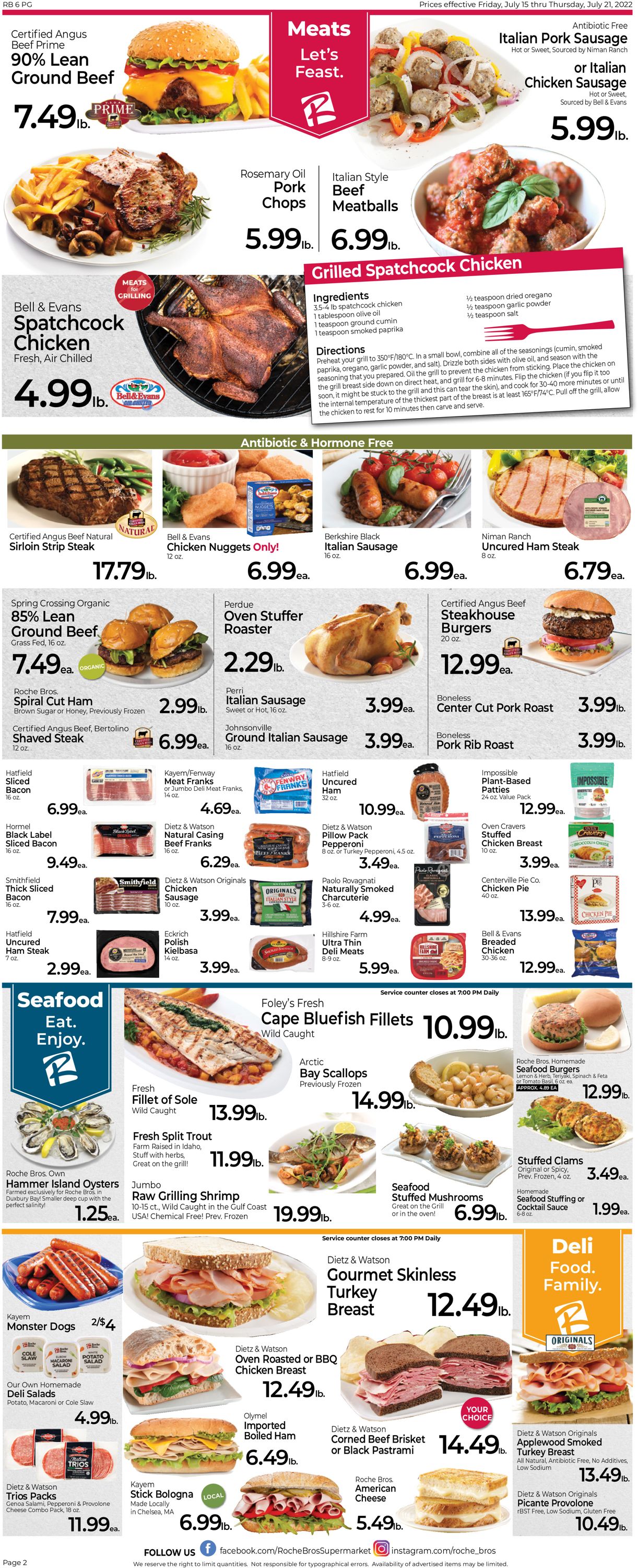 Catalogue Roche Bros. Supermarkets from 07/15/2022