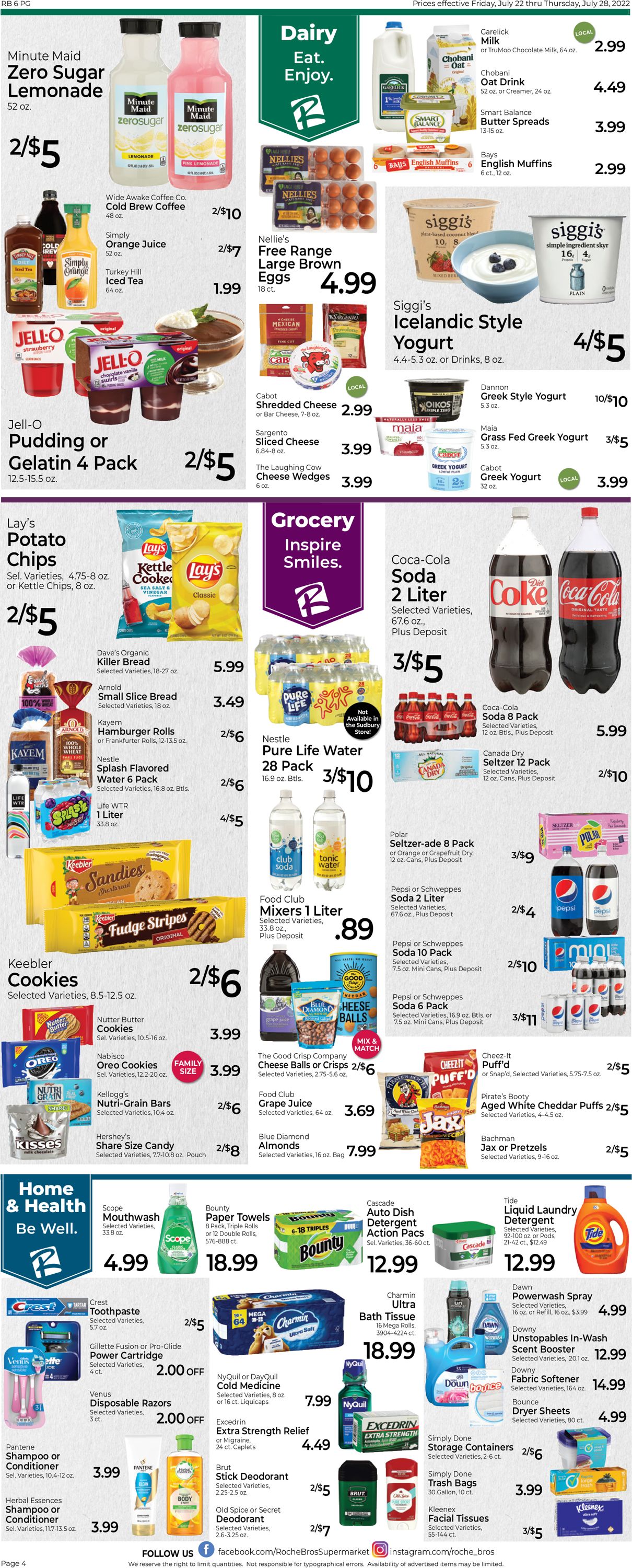 Catalogue Roche Bros. Supermarkets from 07/22/2022