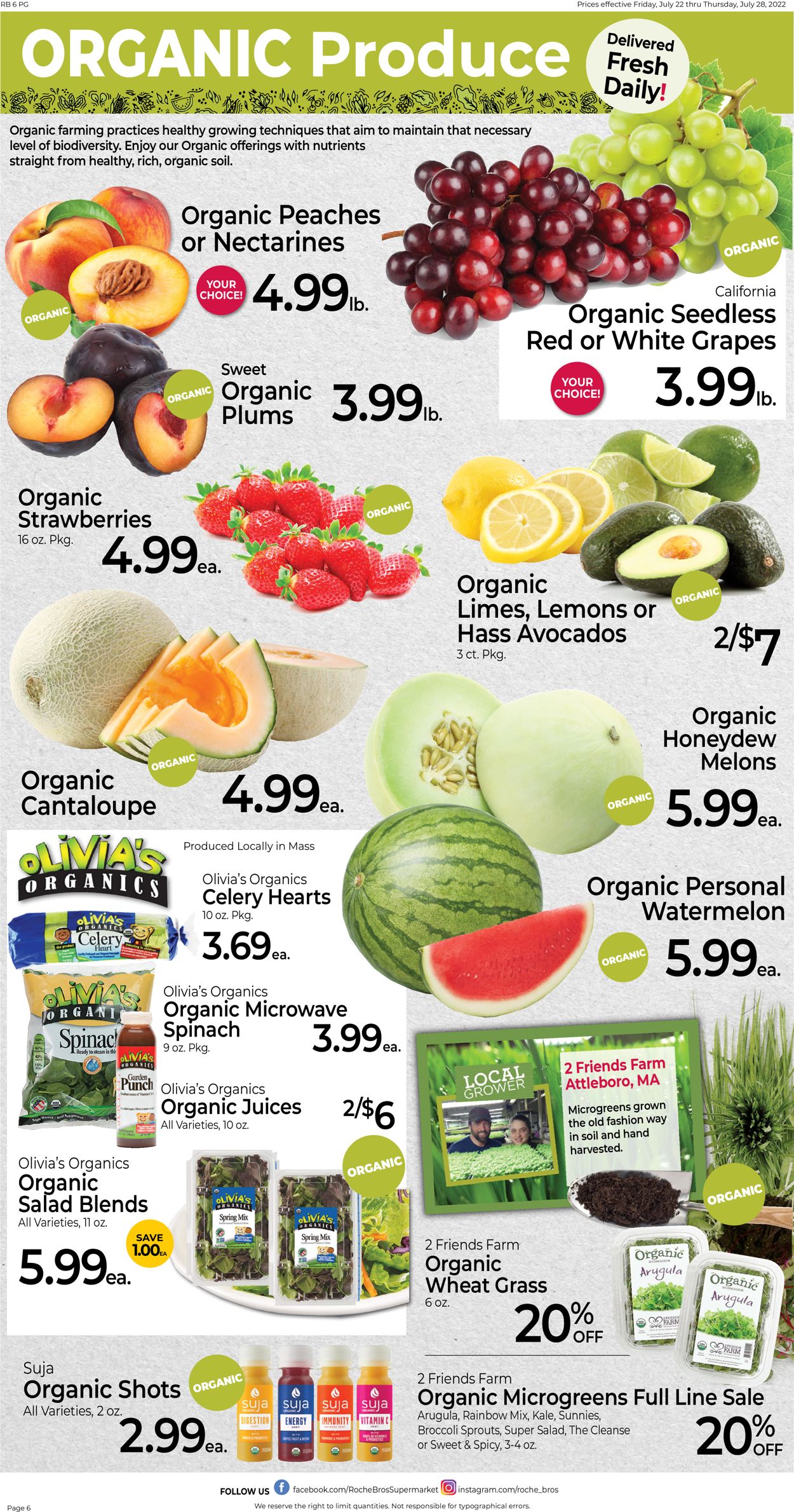 Catalogue Roche Bros. Supermarkets from 07/22/2022