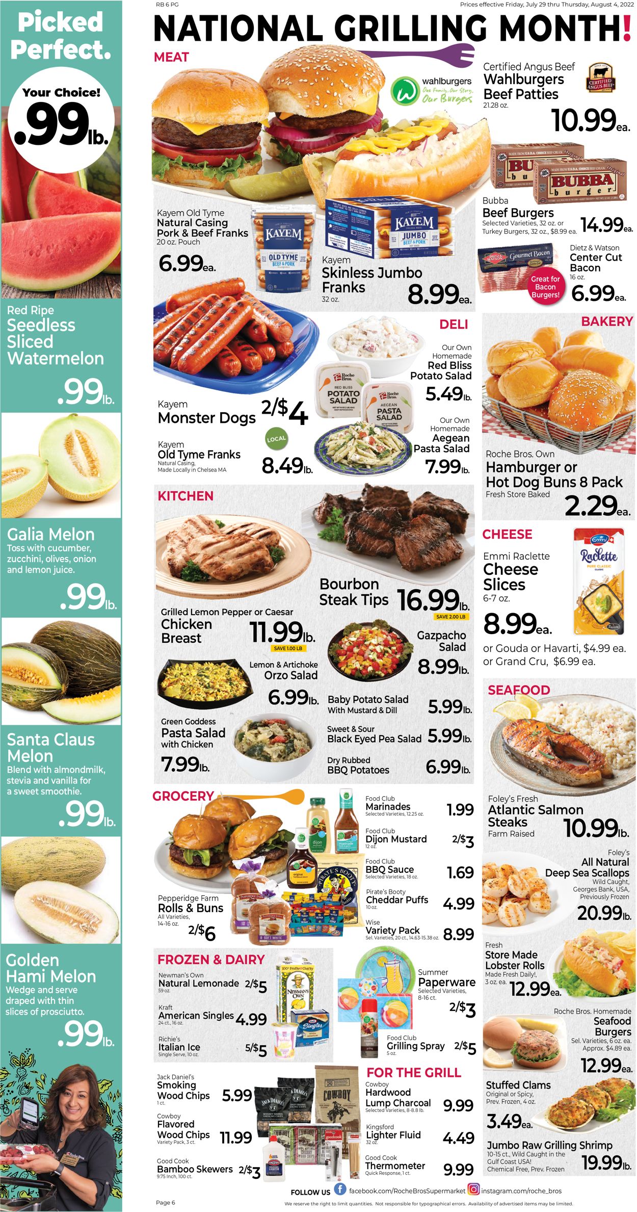 Catalogue Roche Bros. Supermarkets from 07/29/2022