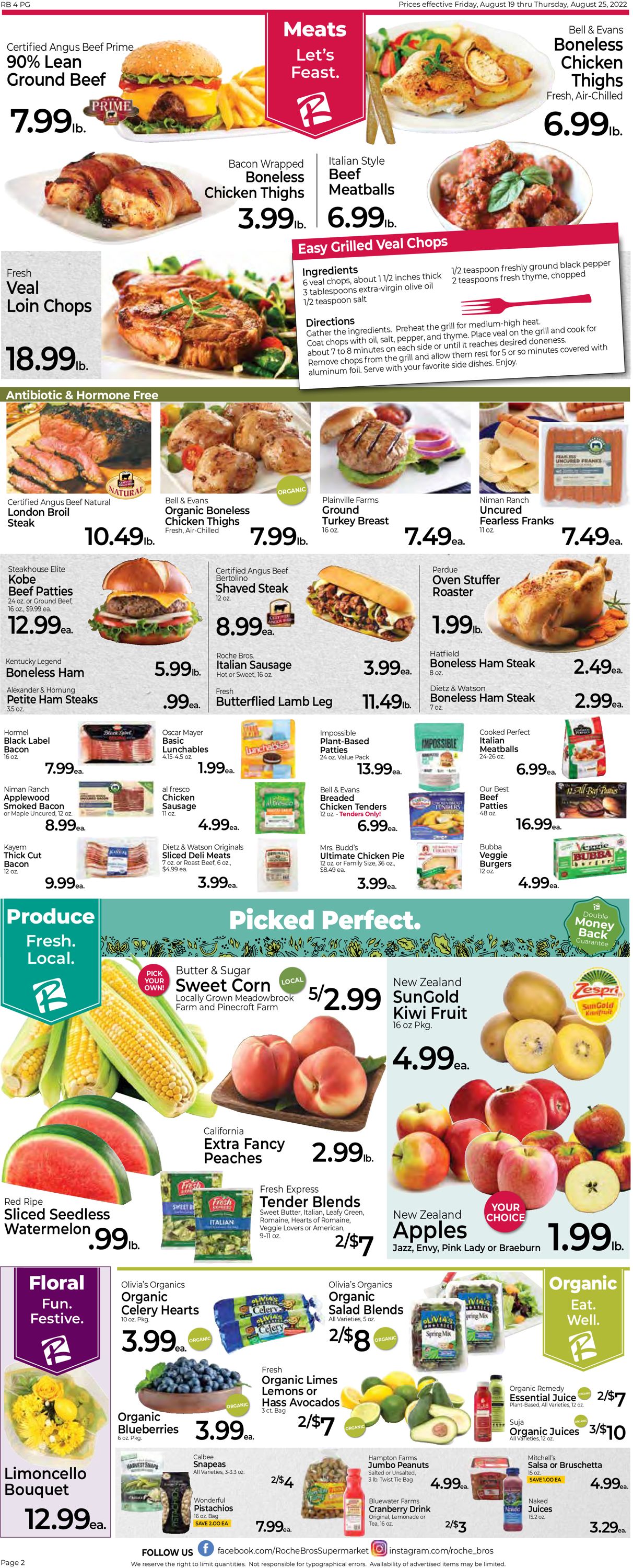 Catalogue Roche Bros. Supermarkets from 08/19/2022