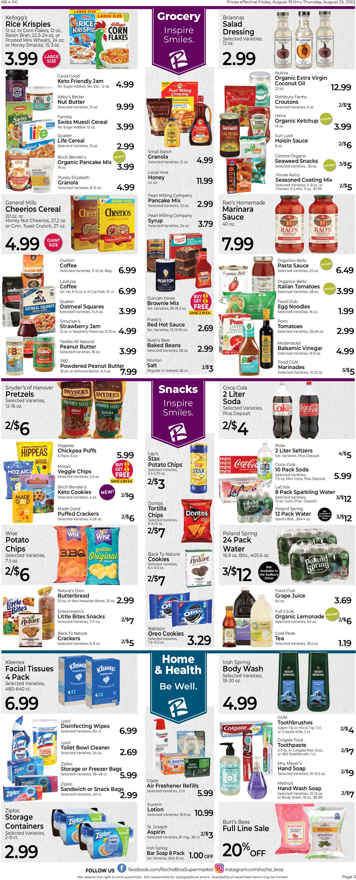 Catalogue Roche Bros. Supermarkets from 08/19/2022