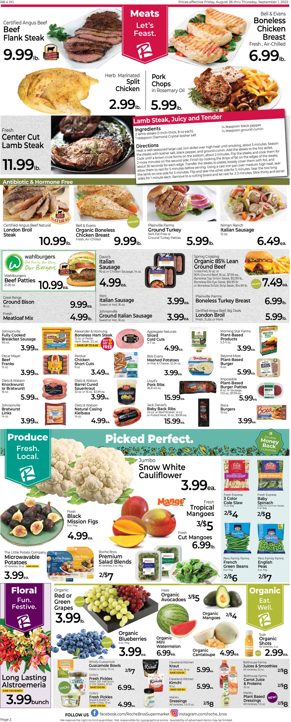 Catalogue Roche Bros. Supermarkets from 08/26/2022
