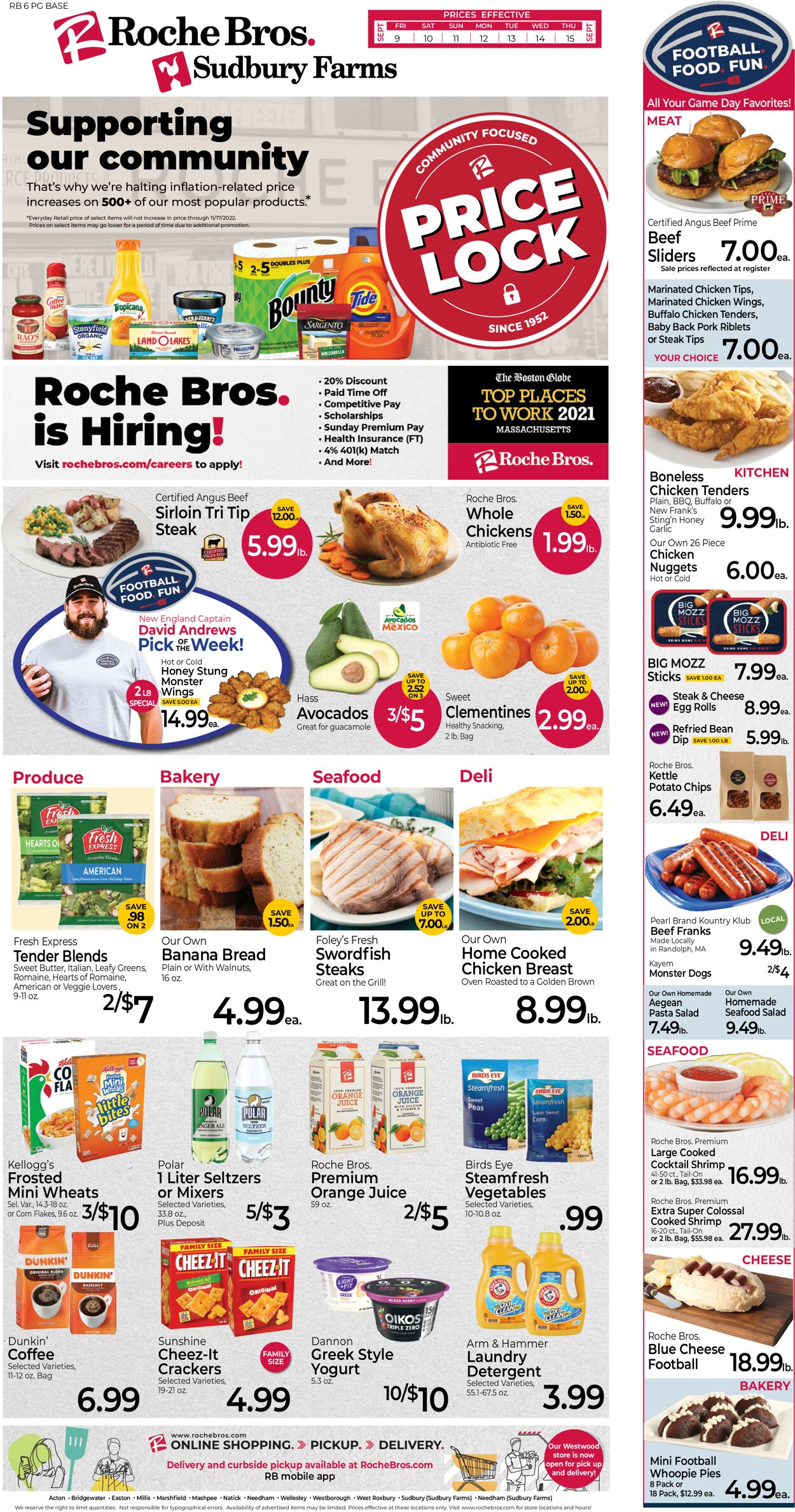 Catalogue Roche Bros. Supermarkets from 09/09/2022