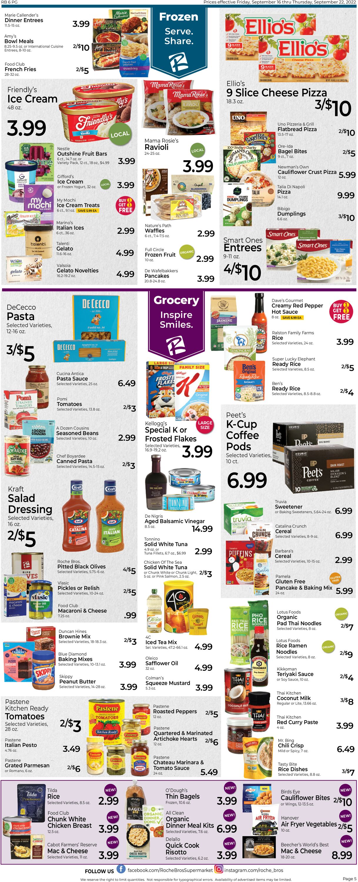 Catalogue Roche Bros. Supermarkets from 09/16/2022