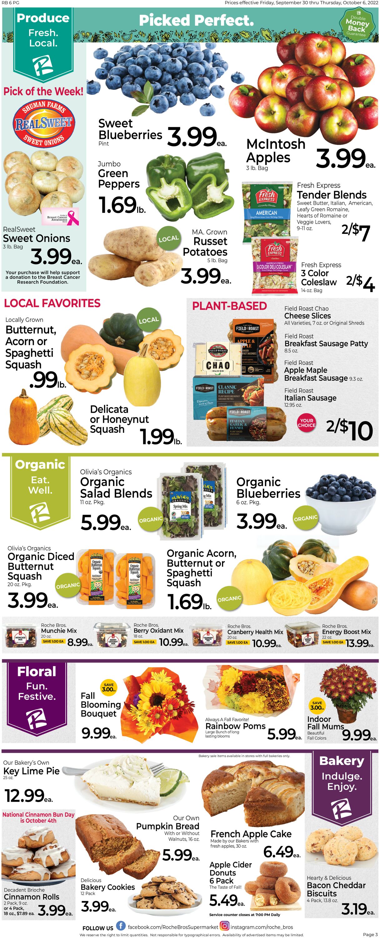 Catalogue Roche Bros. Supermarkets from 09/30/2022