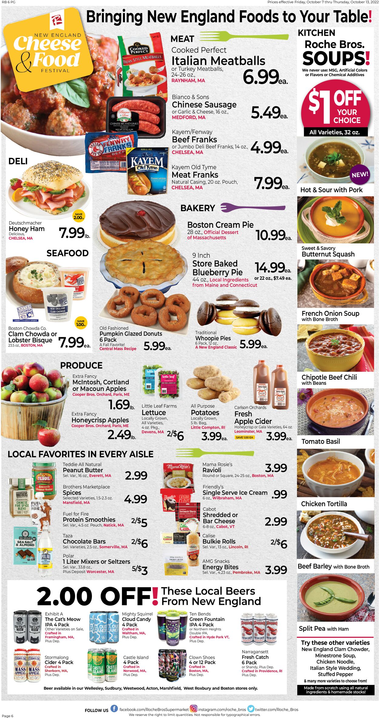 Catalogue Roche Bros. Supermarkets from 10/07/2022