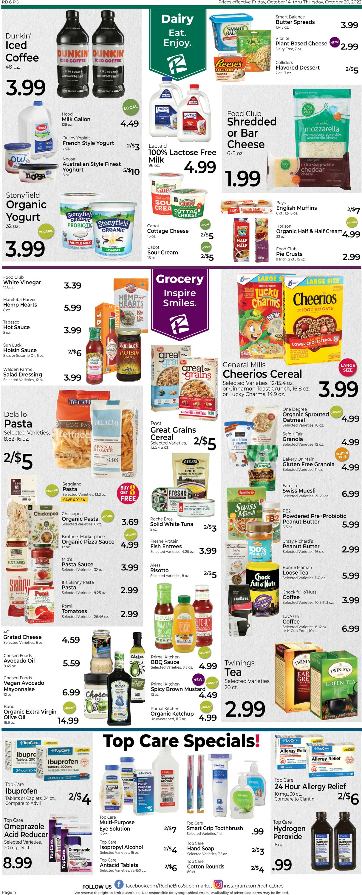 Catalogue Roche Bros. Supermarkets from 10/14/2022