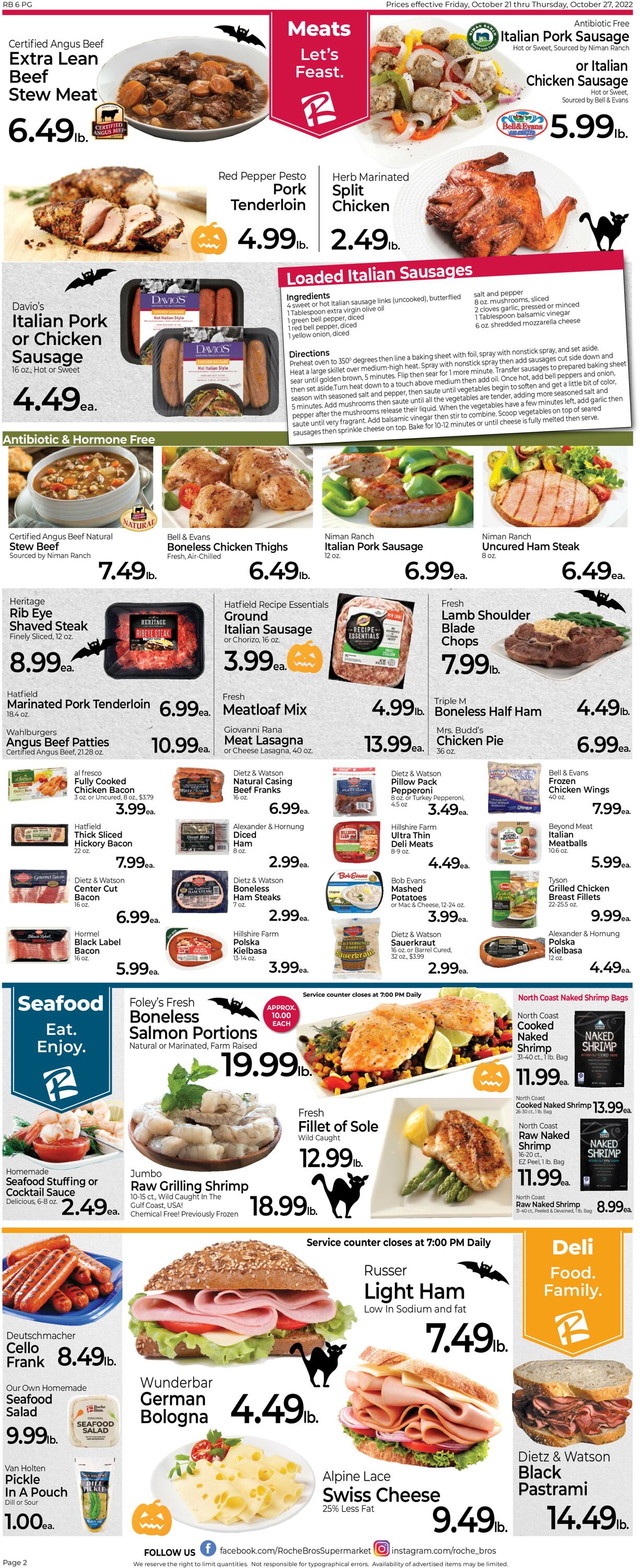 Catalogue Roche Bros. Supermarkets from 10/21/2022