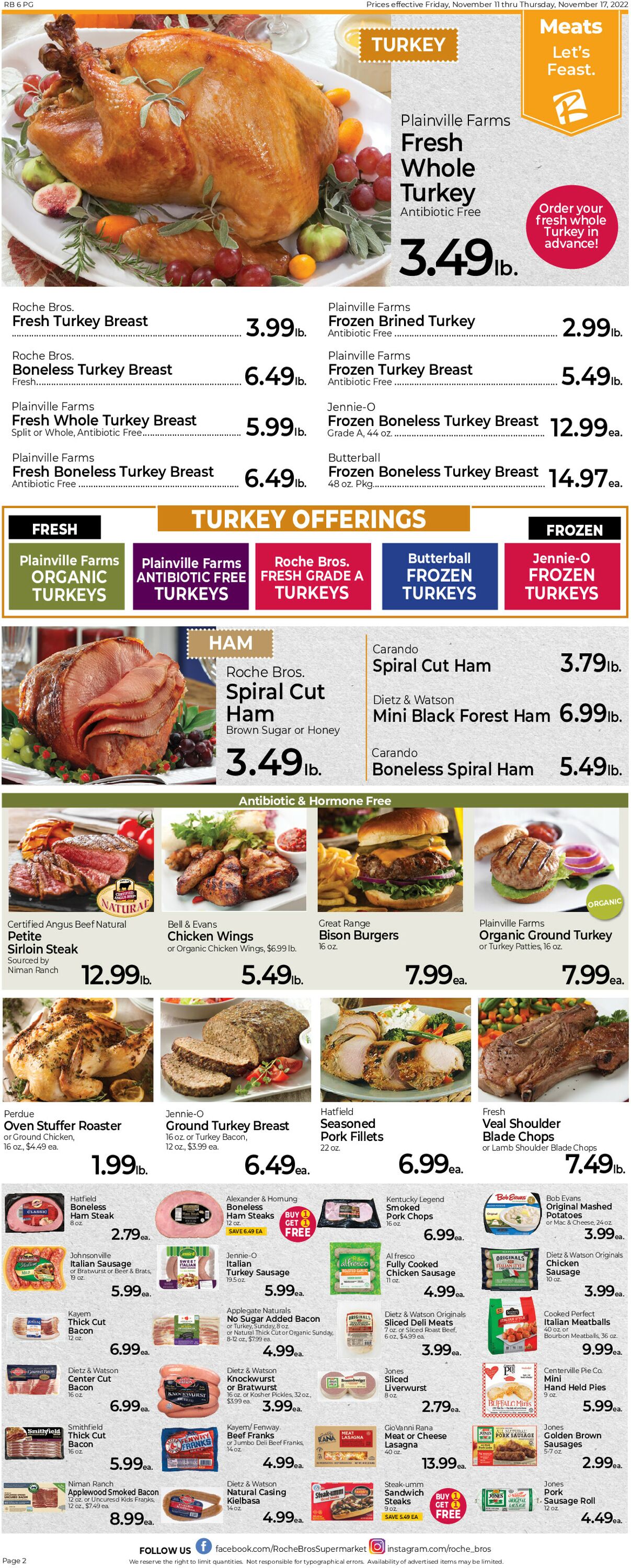 Catalogue Roche Bros. Supermarkets from 11/11/2022