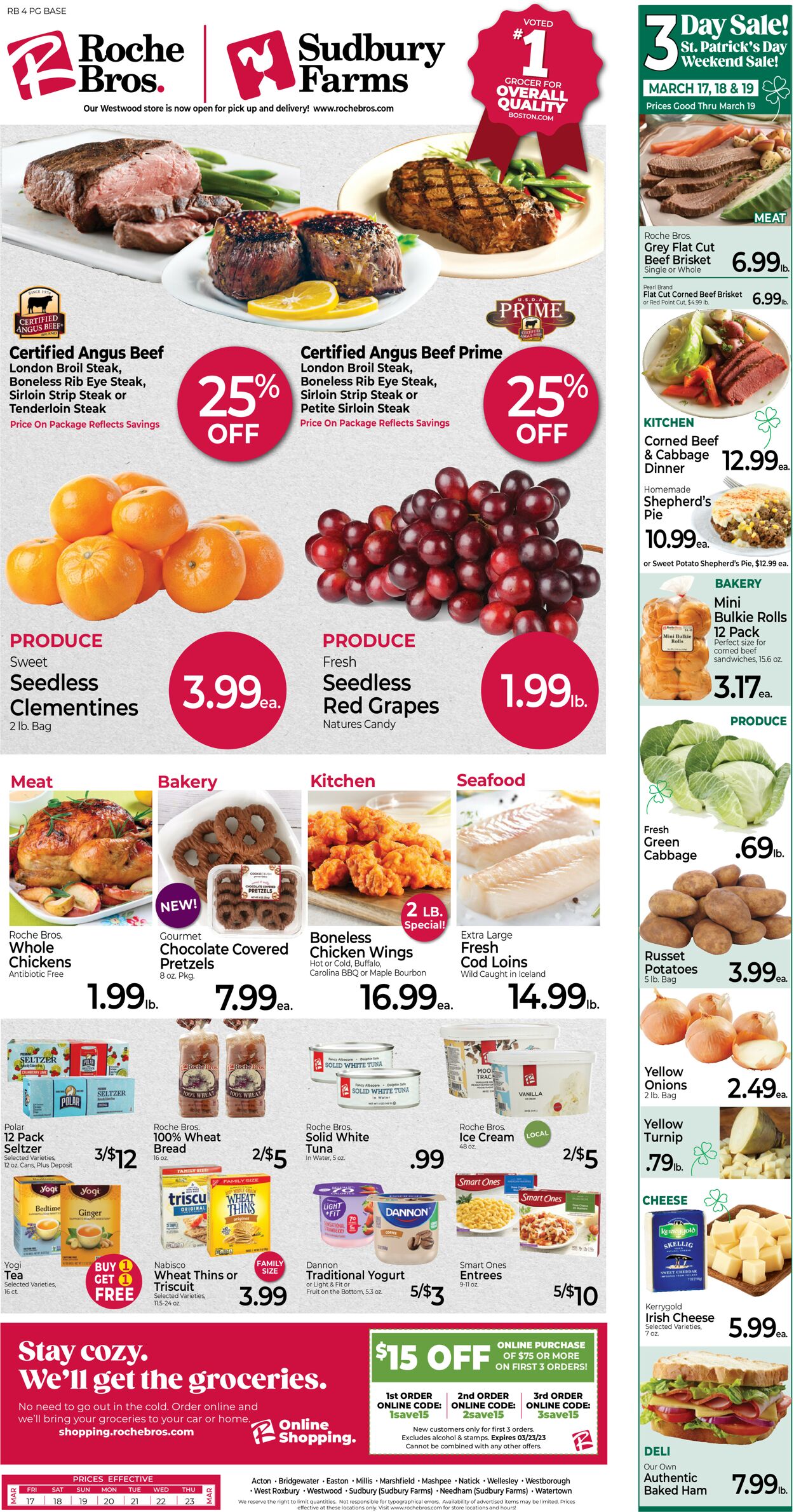 Catalogue Roche Bros. Supermarkets from 03/17/2023