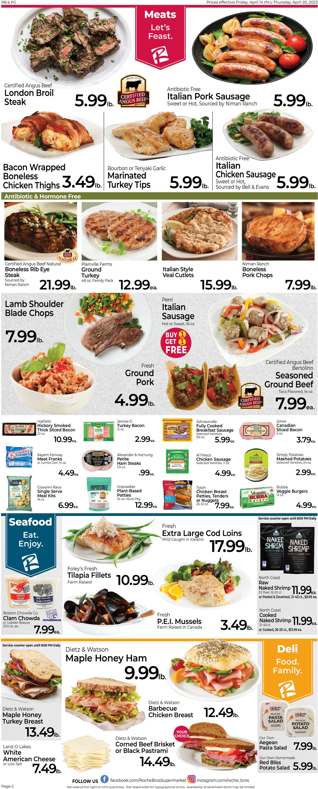 Catalogue Roche Bros. Supermarkets from 04/14/2023