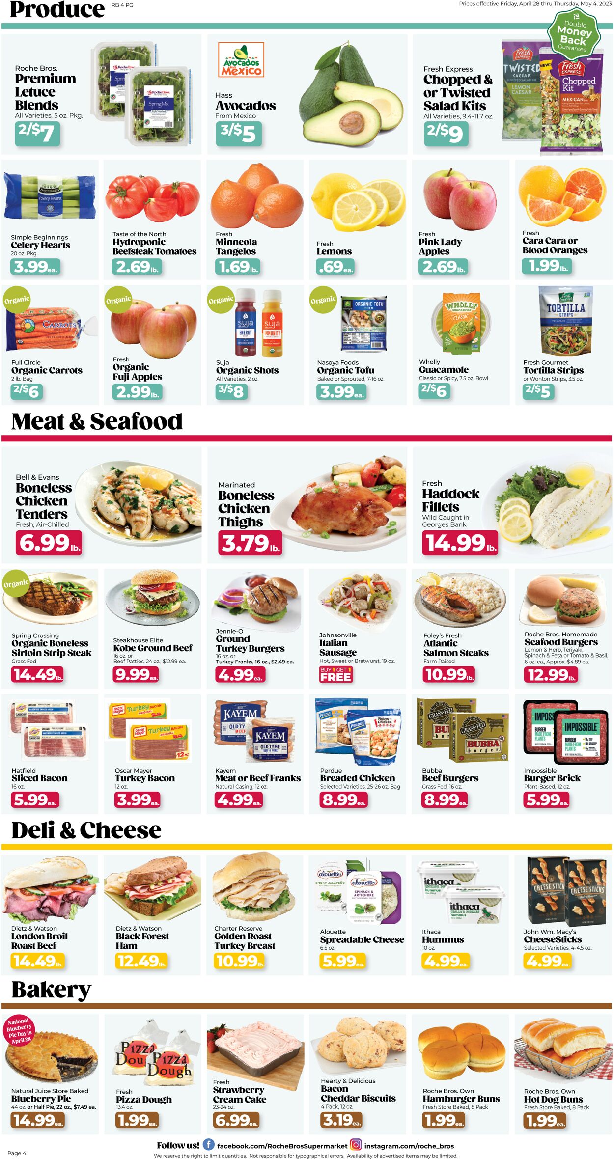 Catalogue Roche Bros. Supermarkets from 04/28/2023