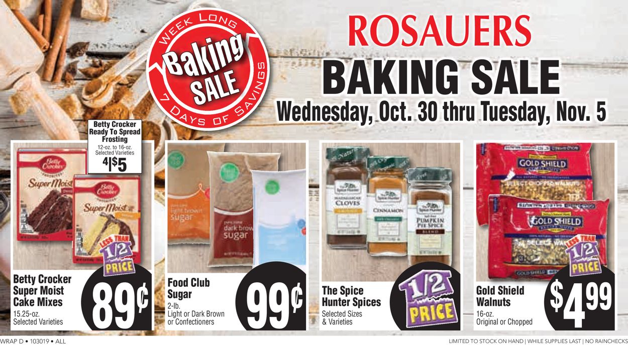 Catalogue Rosauers from 10/30/2019