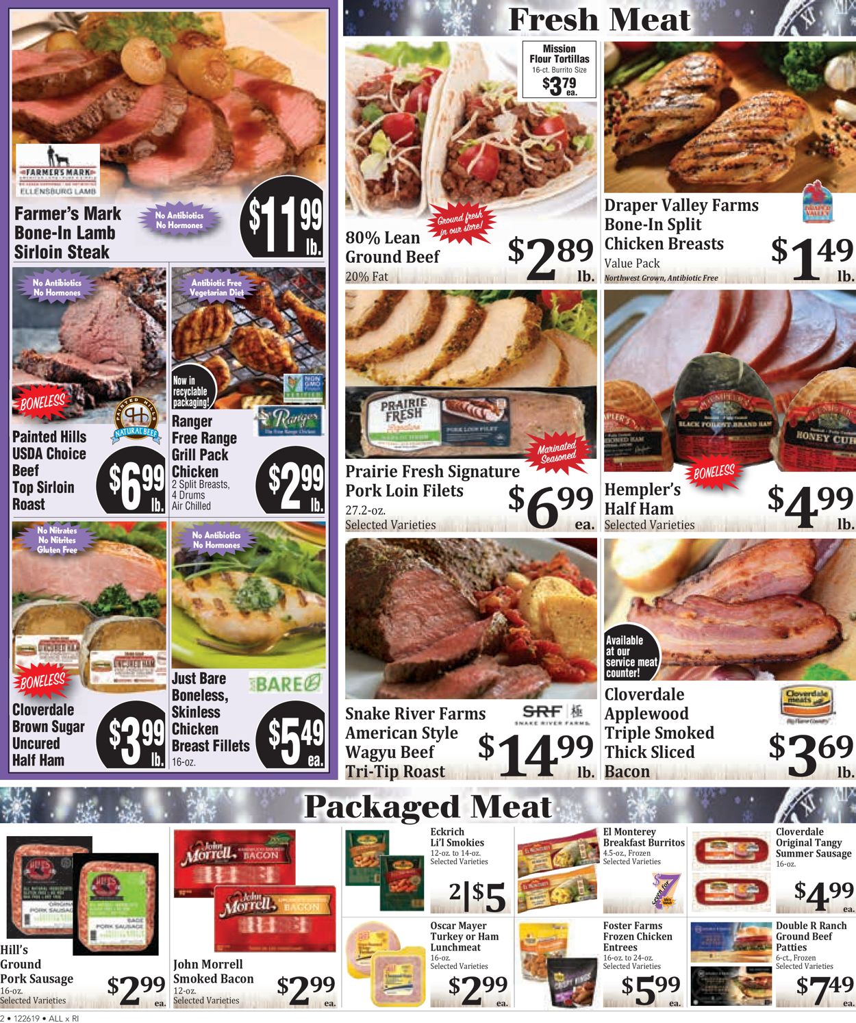 Catalogue Rosauers - New Year's Ad 2019 from 12/26/2019