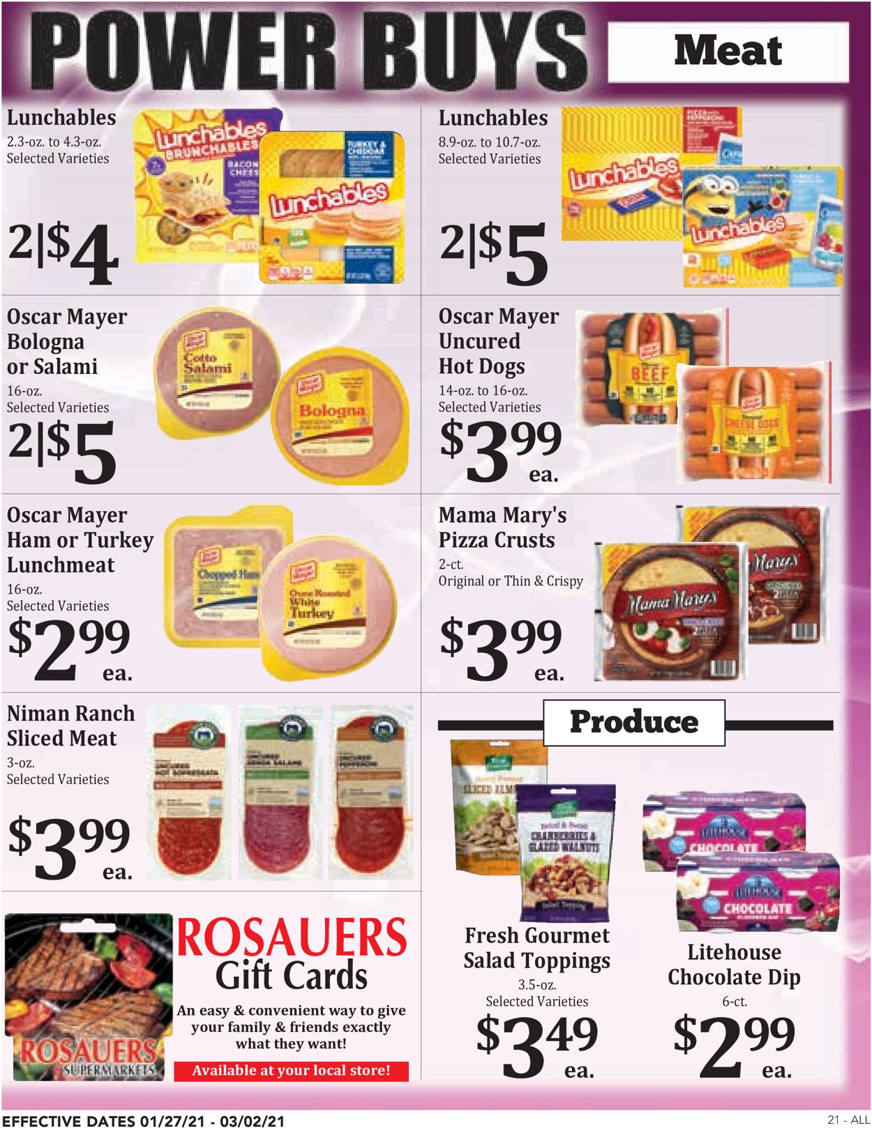 Catalogue Rosauers from 01/27/2021