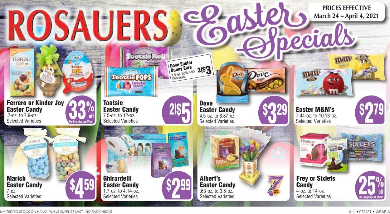Catalogue Rosauers - Easter 2021 from 03/28/2021