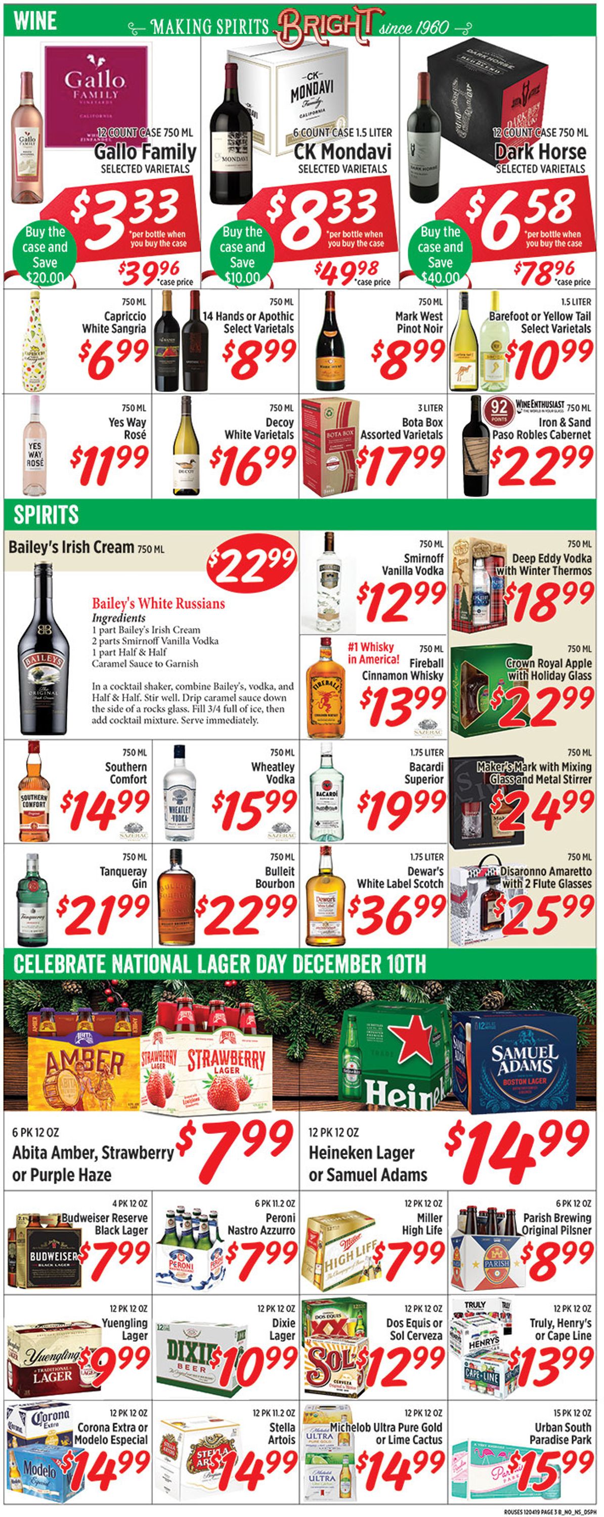 Catalogue Rouses - Holidays Ad 2019 from 12/04/2019