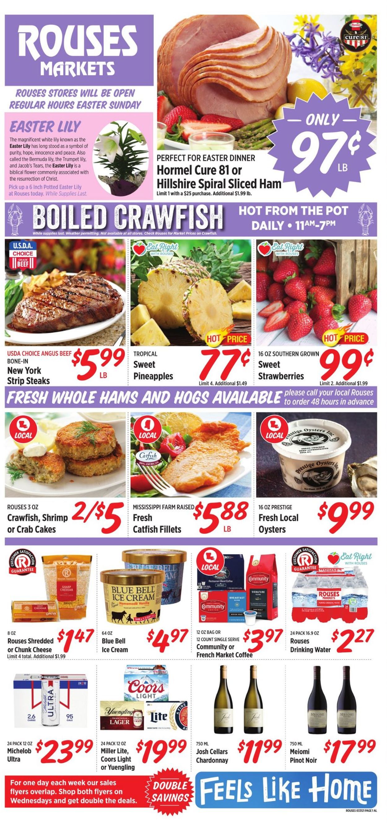 Rouses Easter 2021 ad Current weekly ad 03/31 04/07/2021 frequent