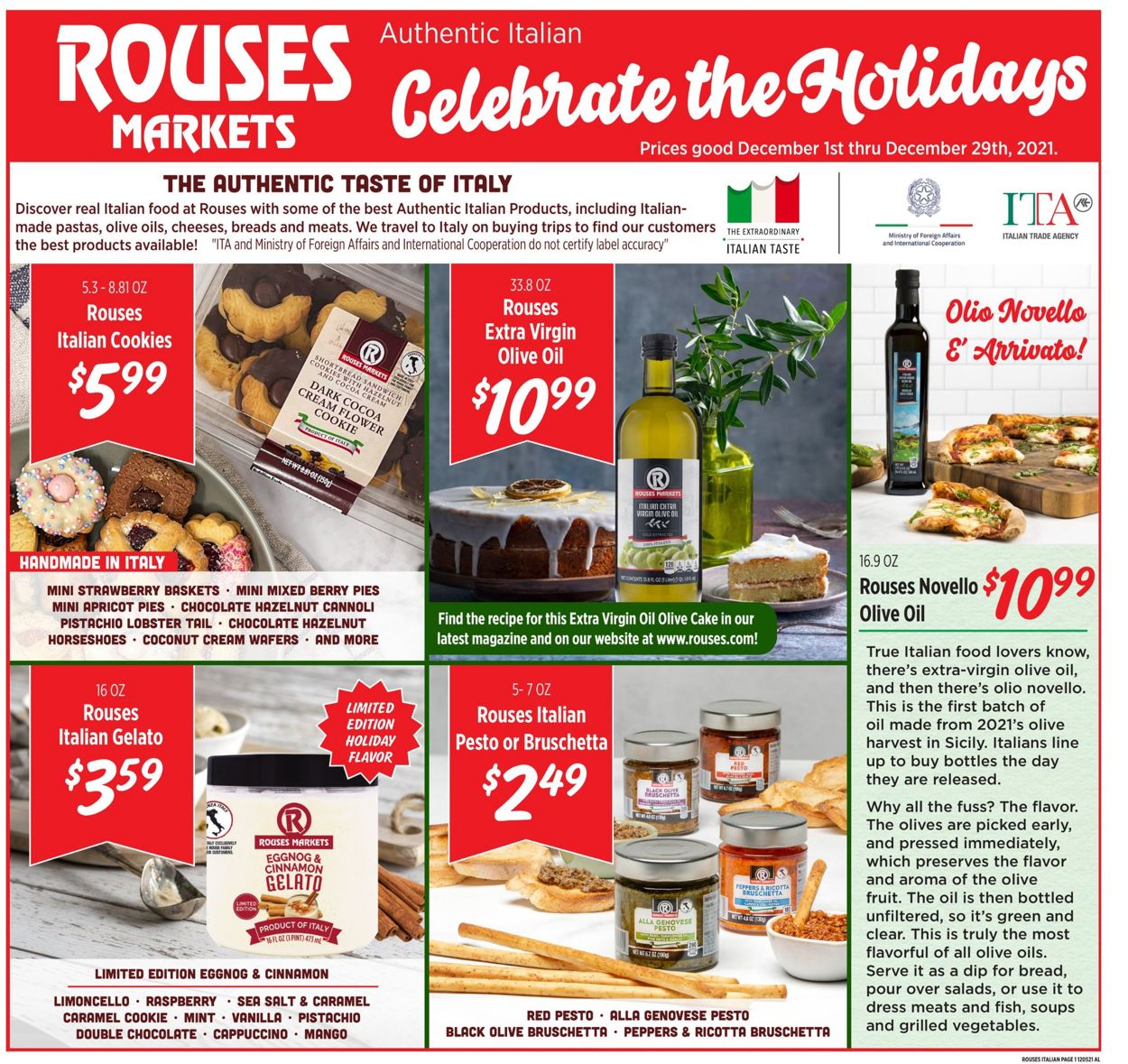 Catalogue Rouses HOLIDAY 2021 from 12/01/2021
